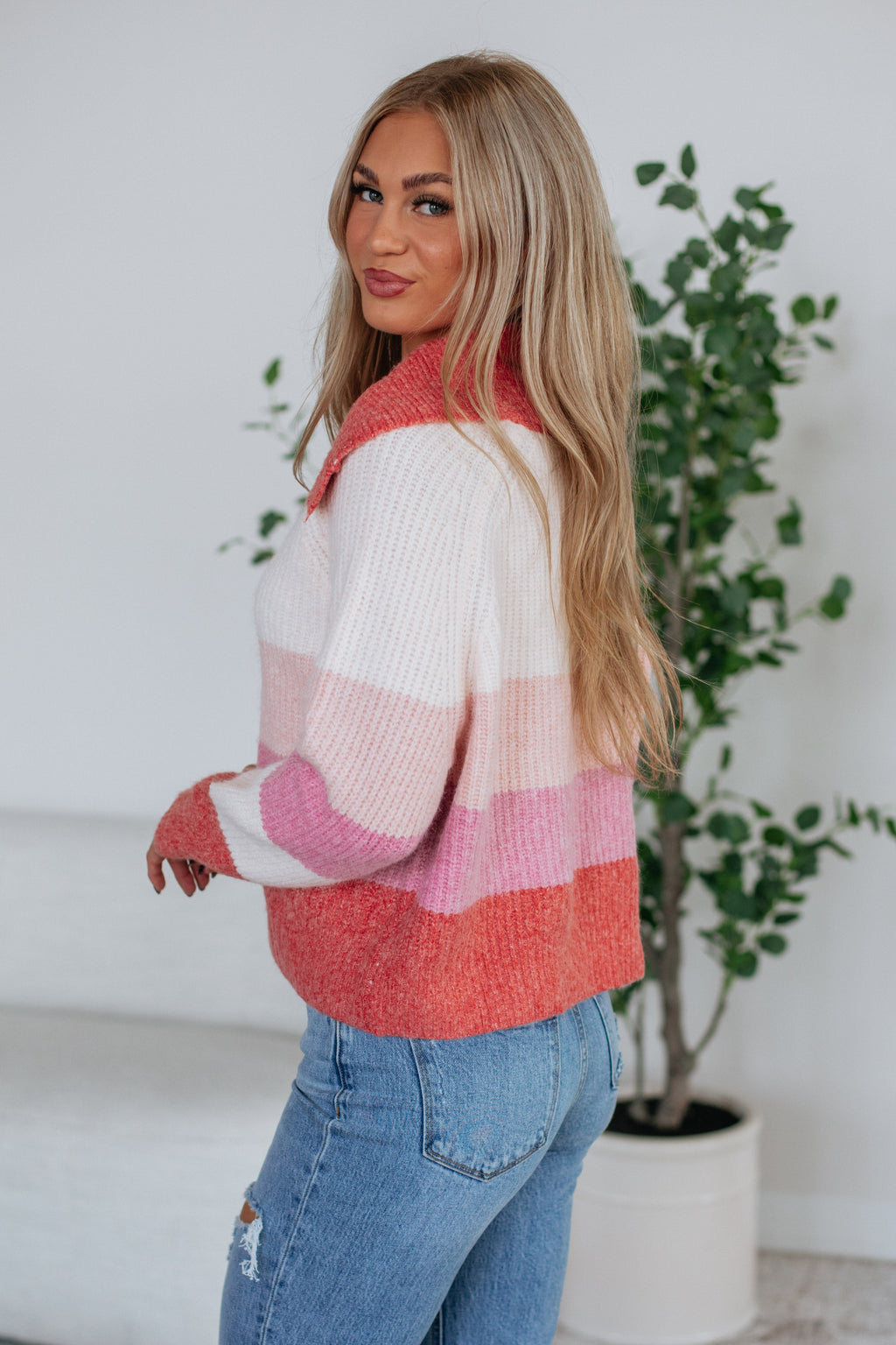 Elara Striped Sweater