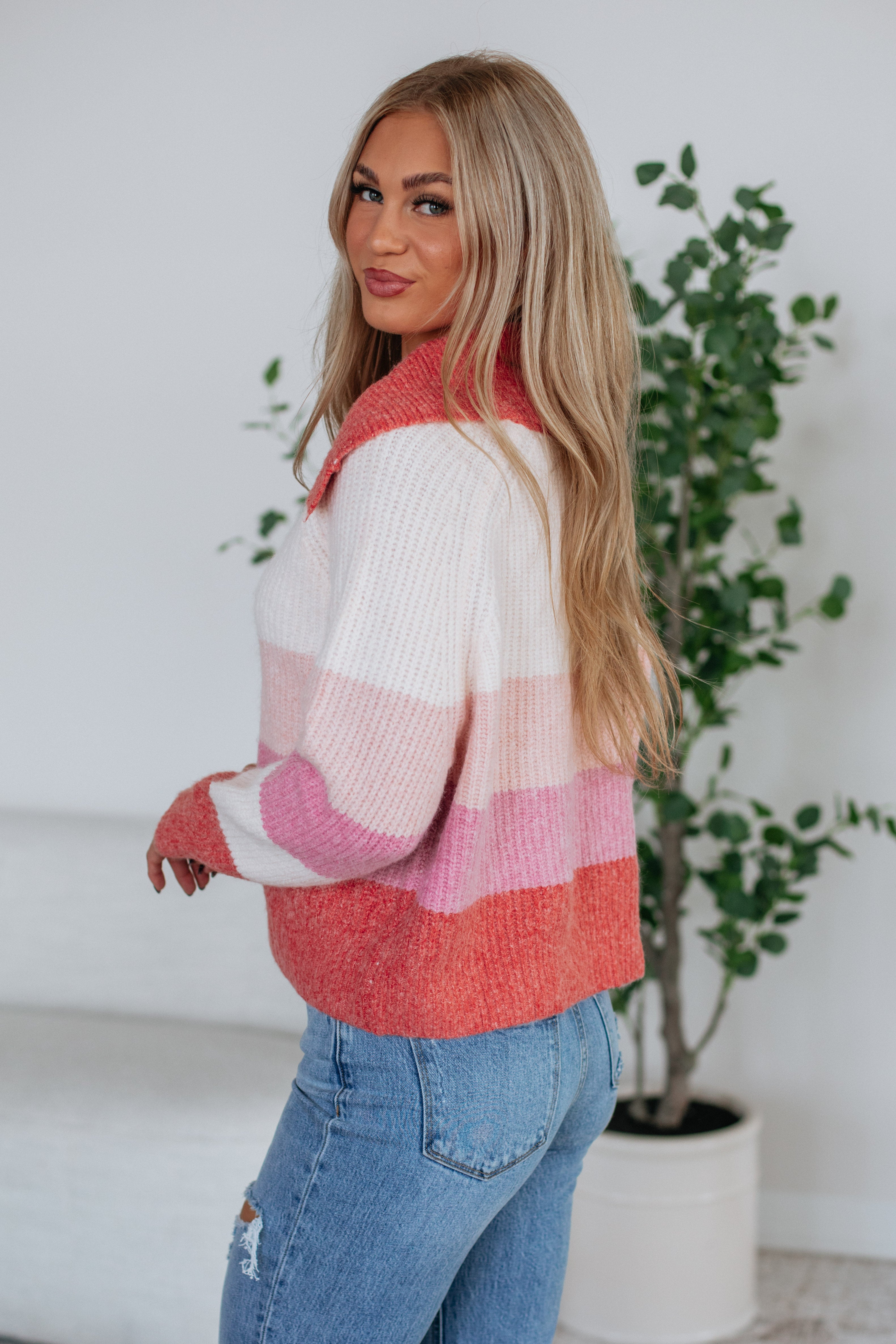 Elara Striped Sweater