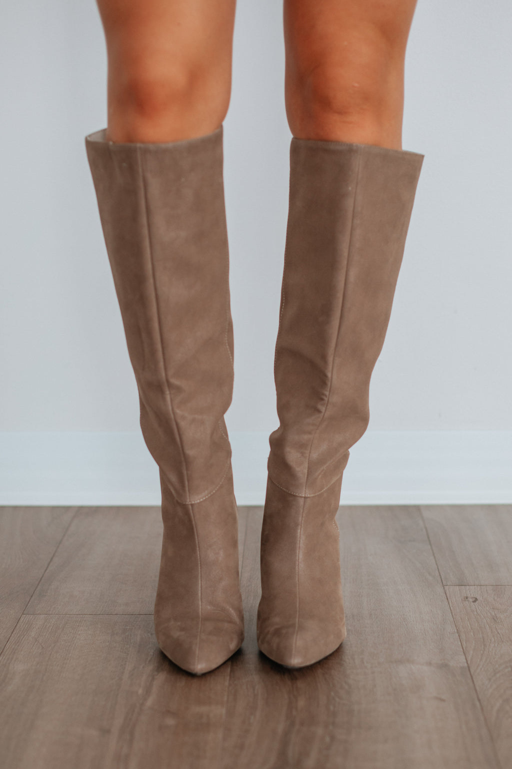 Take Me Seriously Boots - Dark Taupe