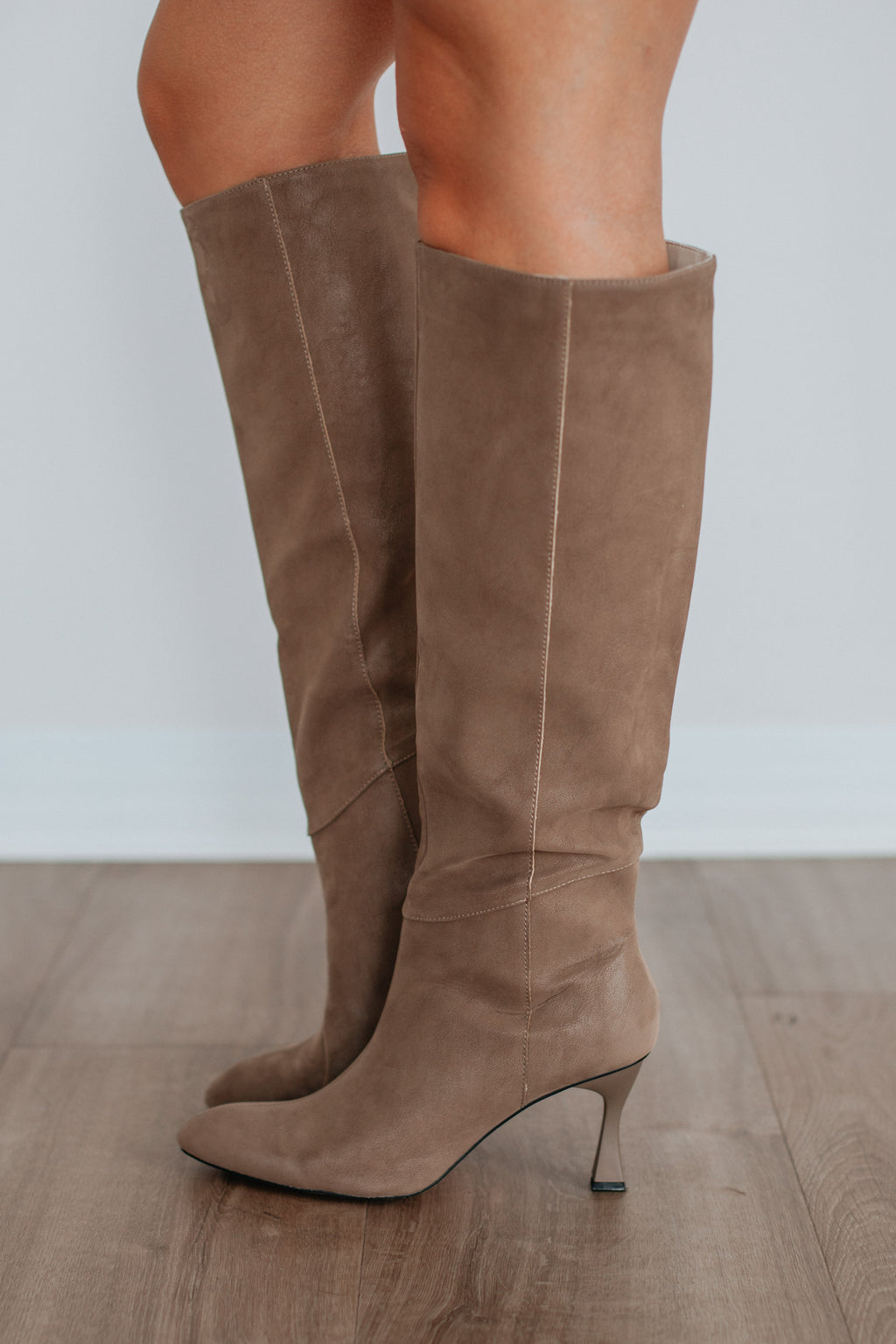 Take Me Seriously Boots - Dark Taupe