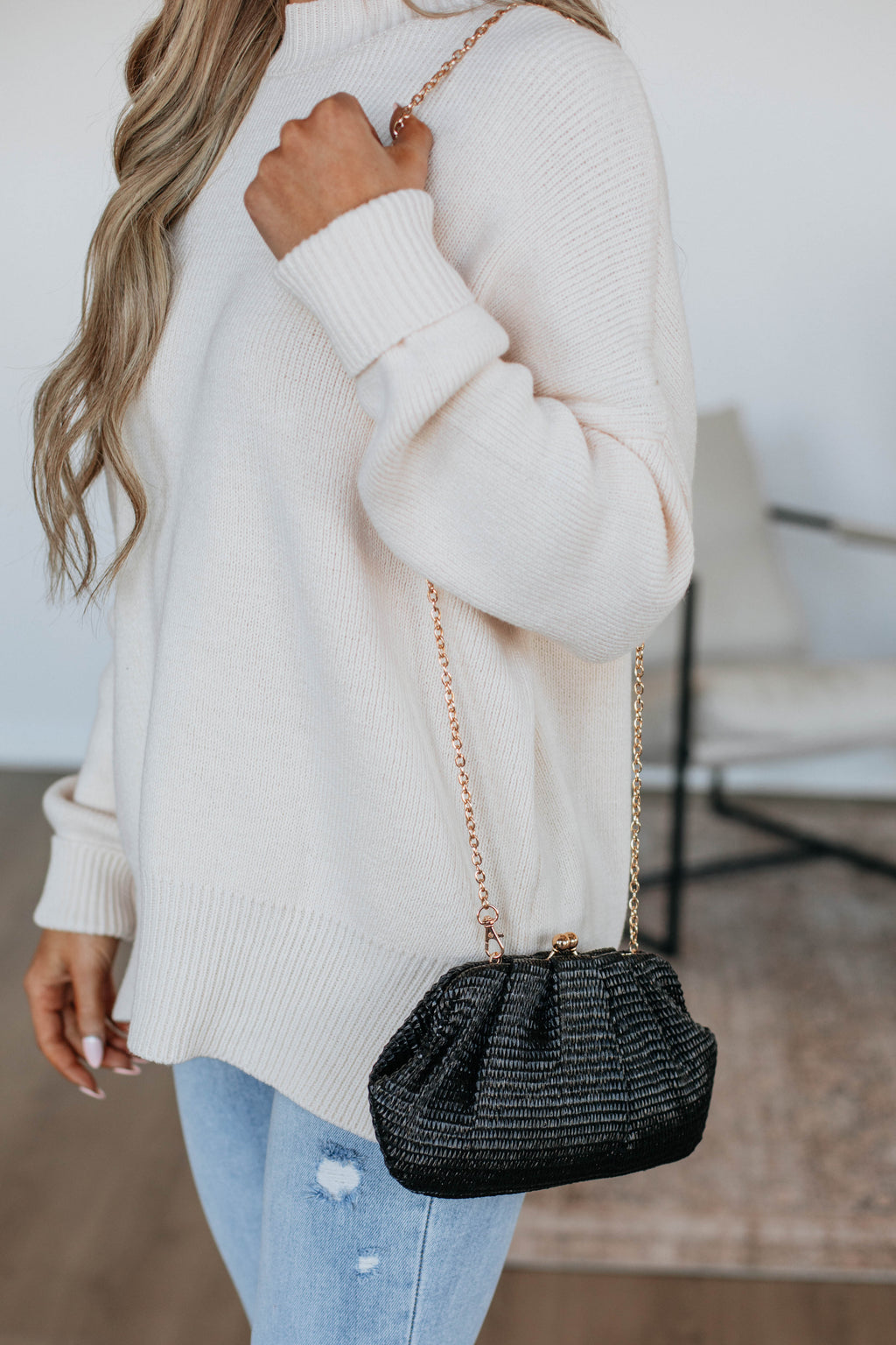 Fayette Clutch Bag - Black