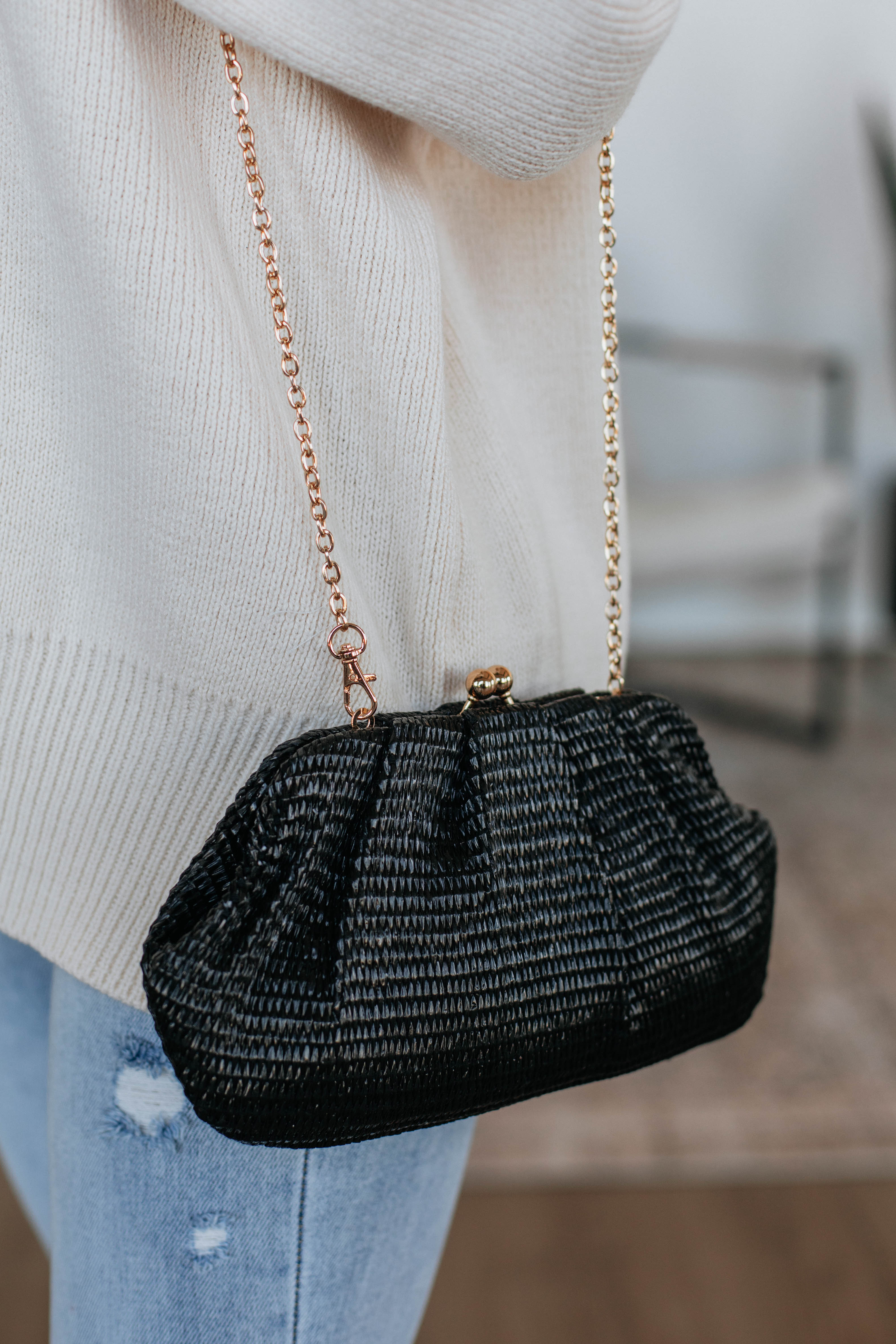 Fayette Clutch Bag - Black