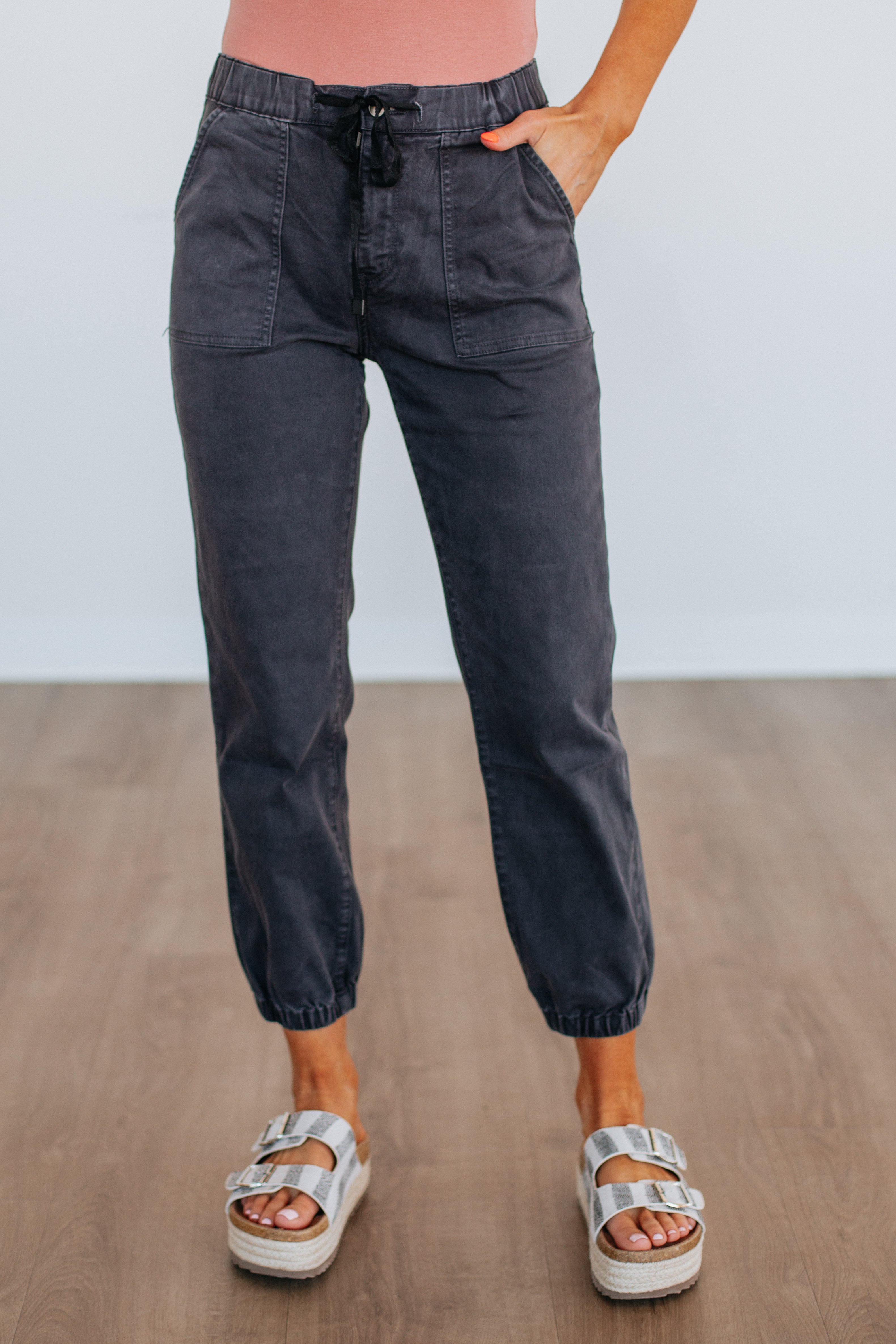 Drea Mica Joggers - Vintage Black