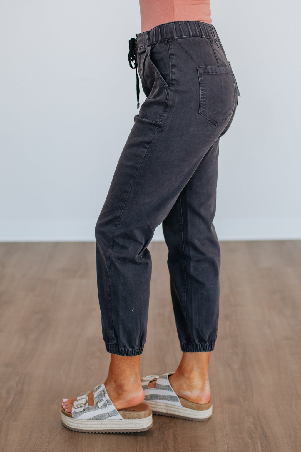 Drea Mica Joggers - Vintage Black
