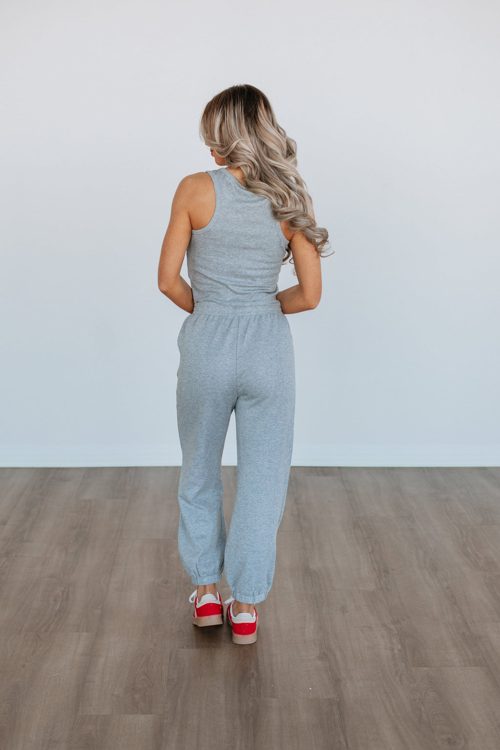 Dax Two-Piece Lounge Set - Heather Grey