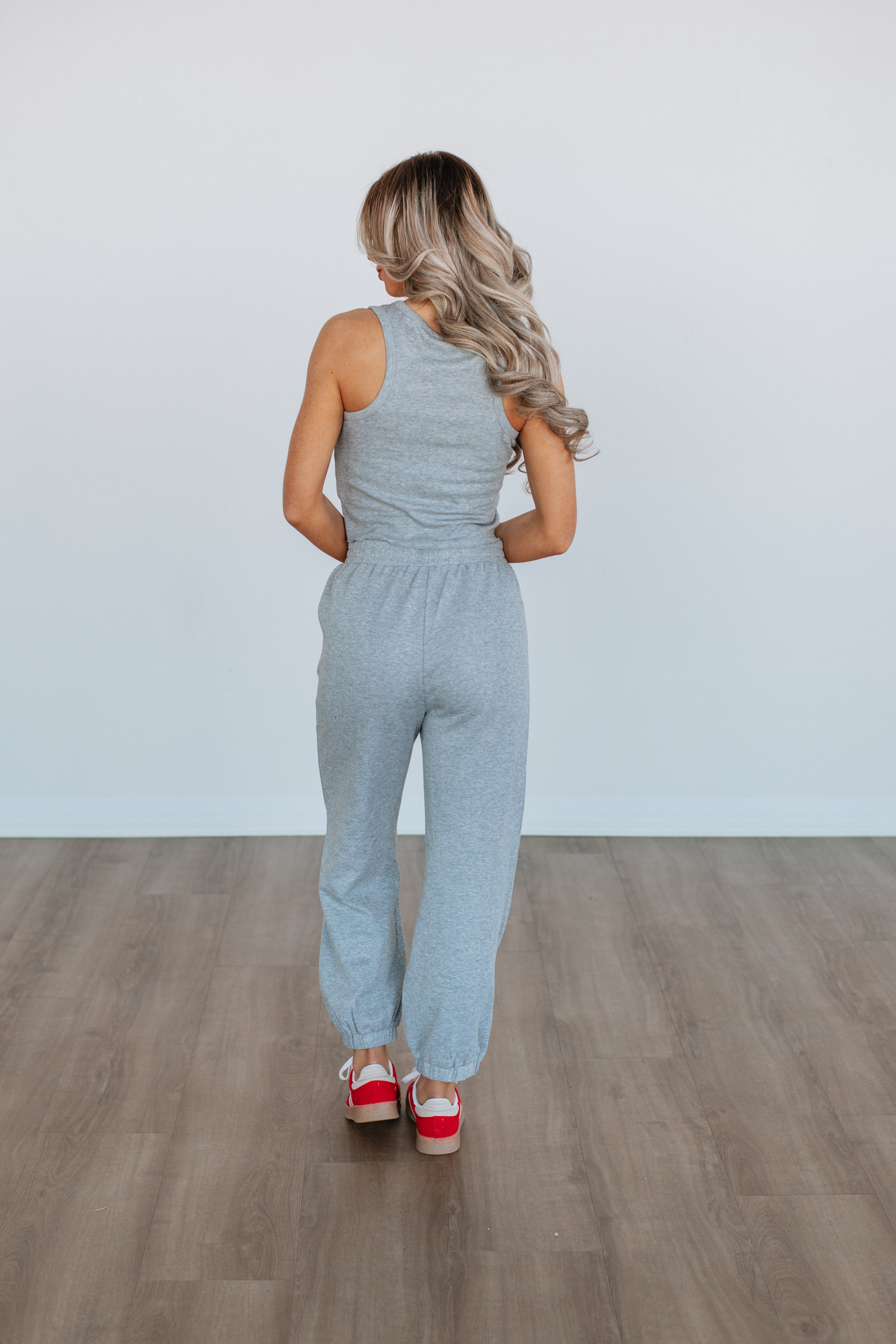 Dax Two-Piece Lounge Set - Heather Grey
