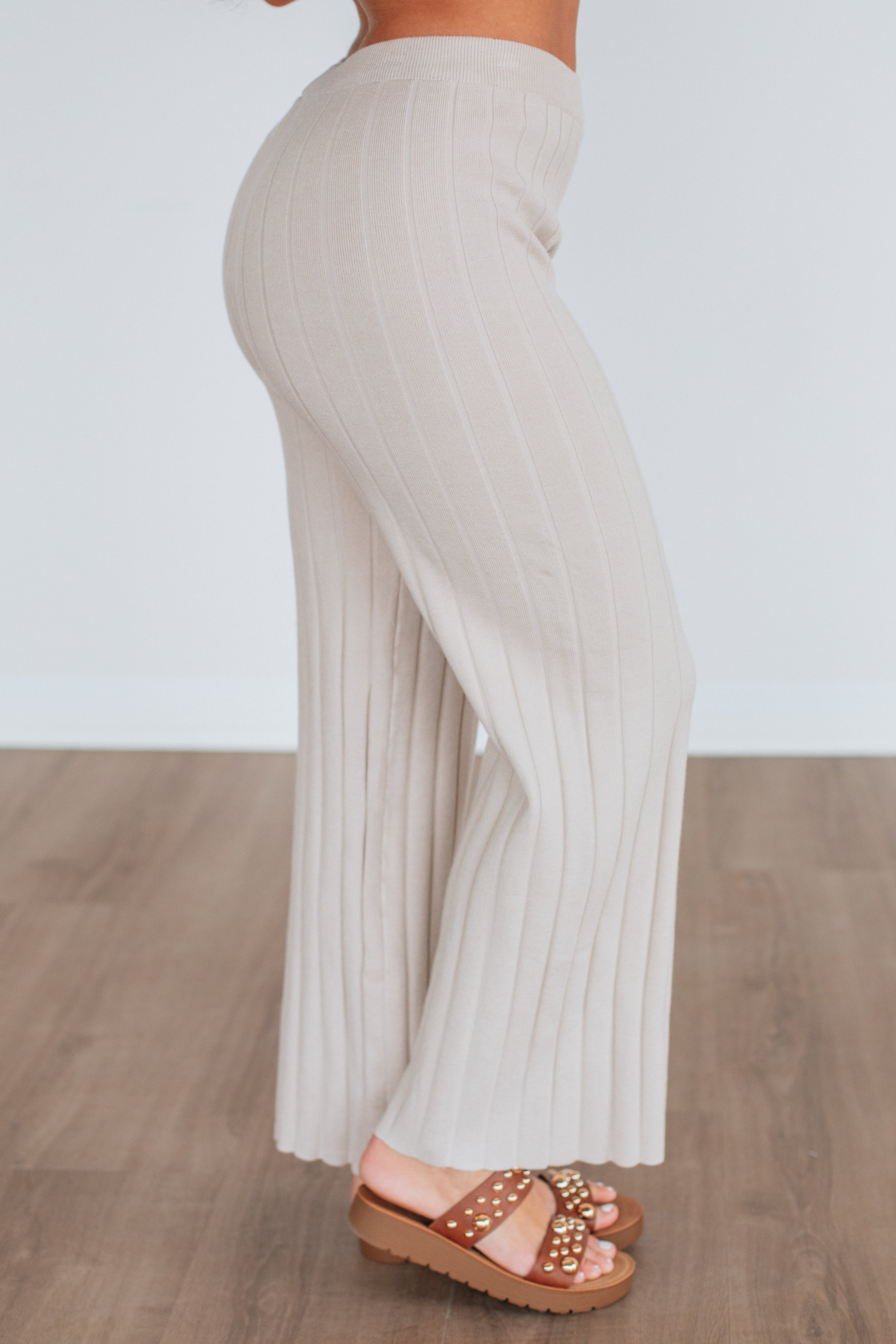 Louella Two-Piece Sweater Set - Sand