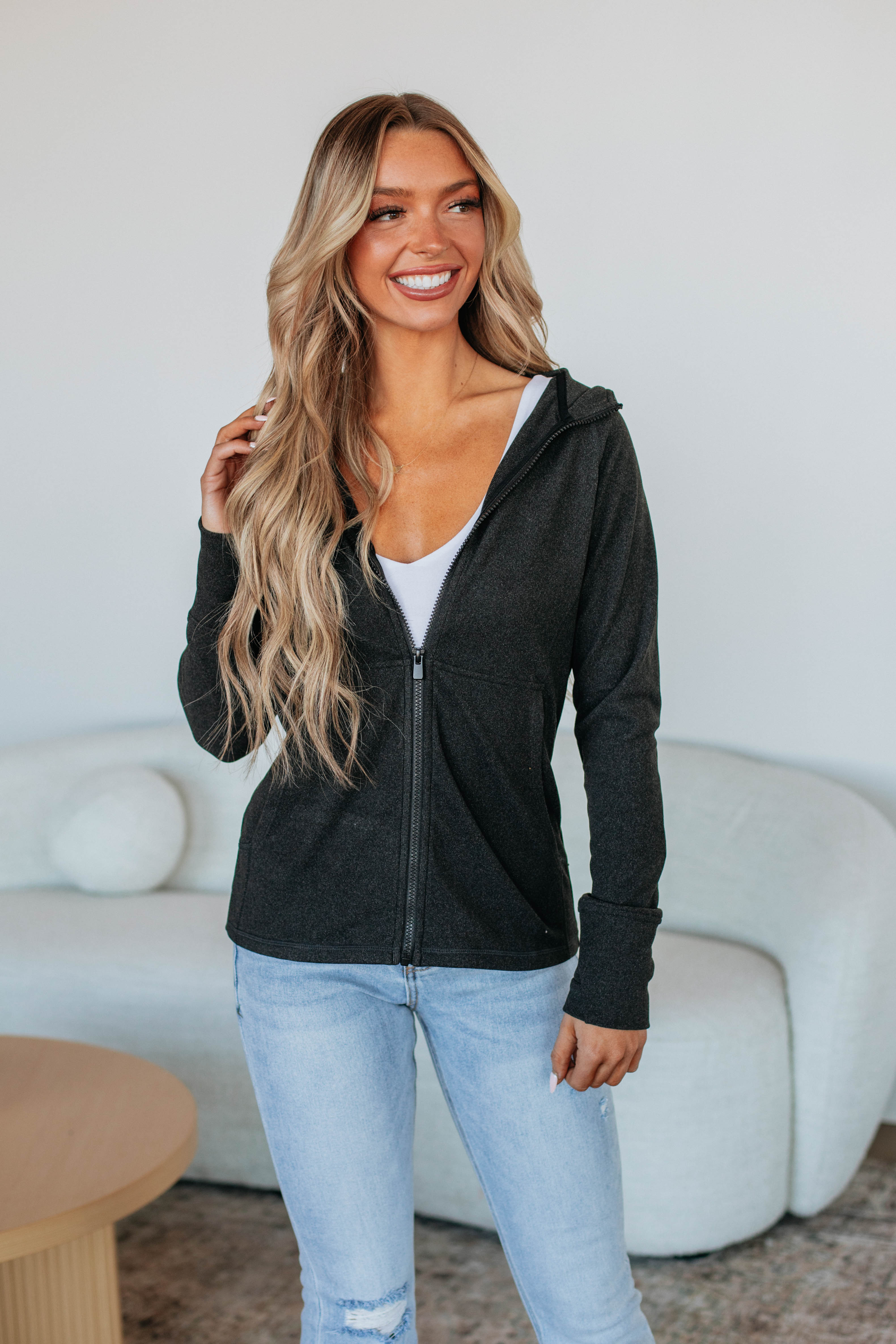 Trinity Zip-Up Jacket - Black