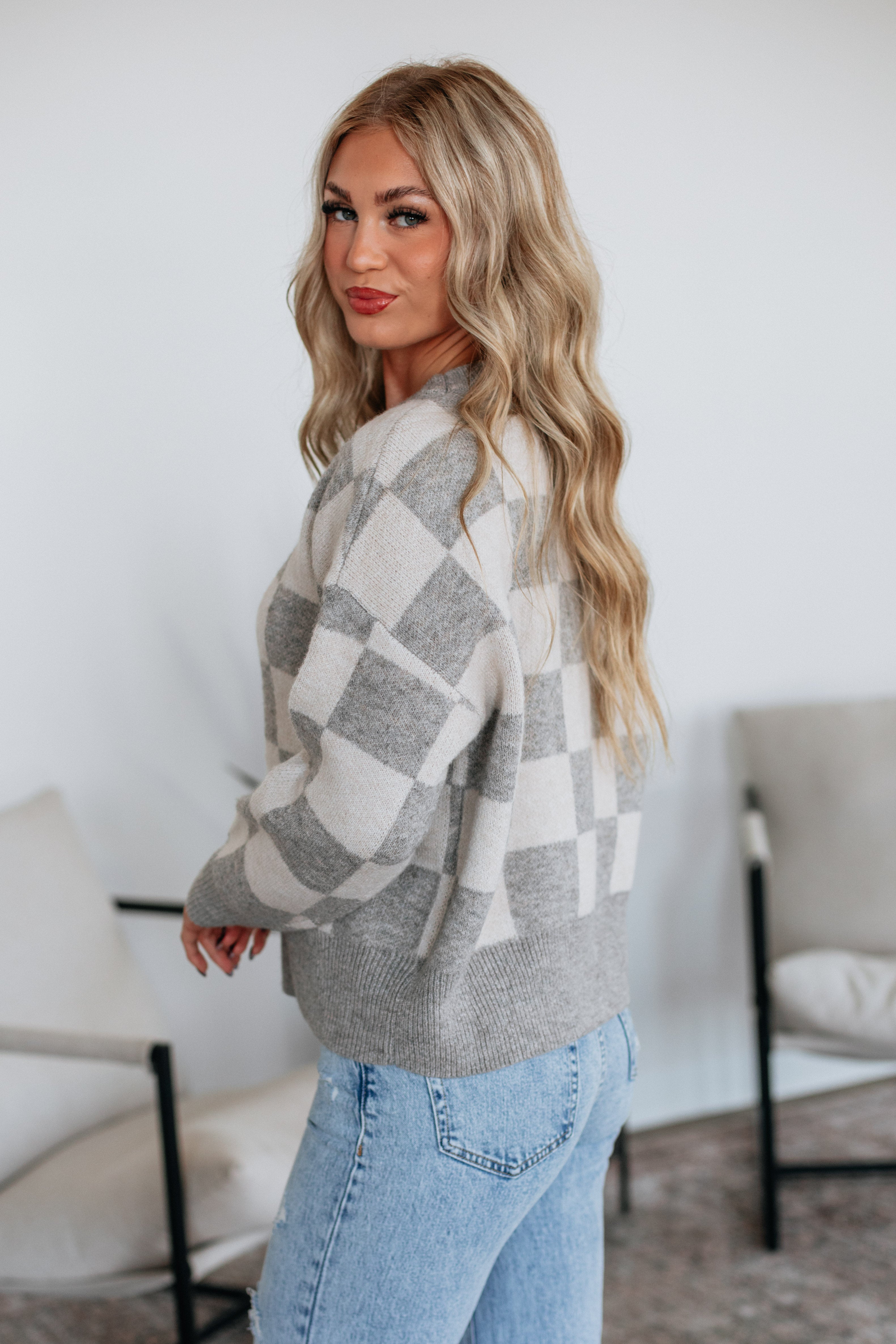 Flynn Checkered Sweater