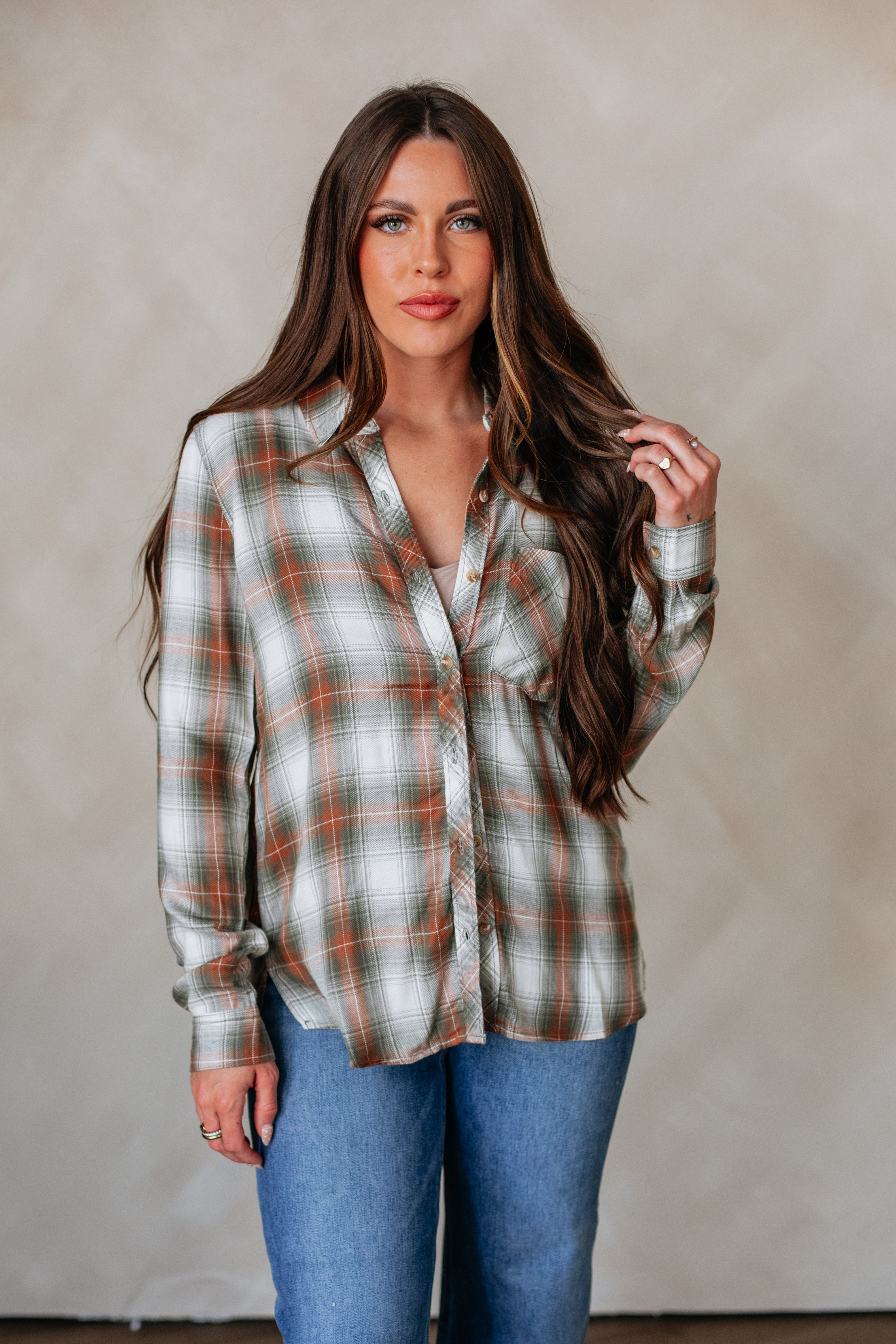 Charli Flannel Top