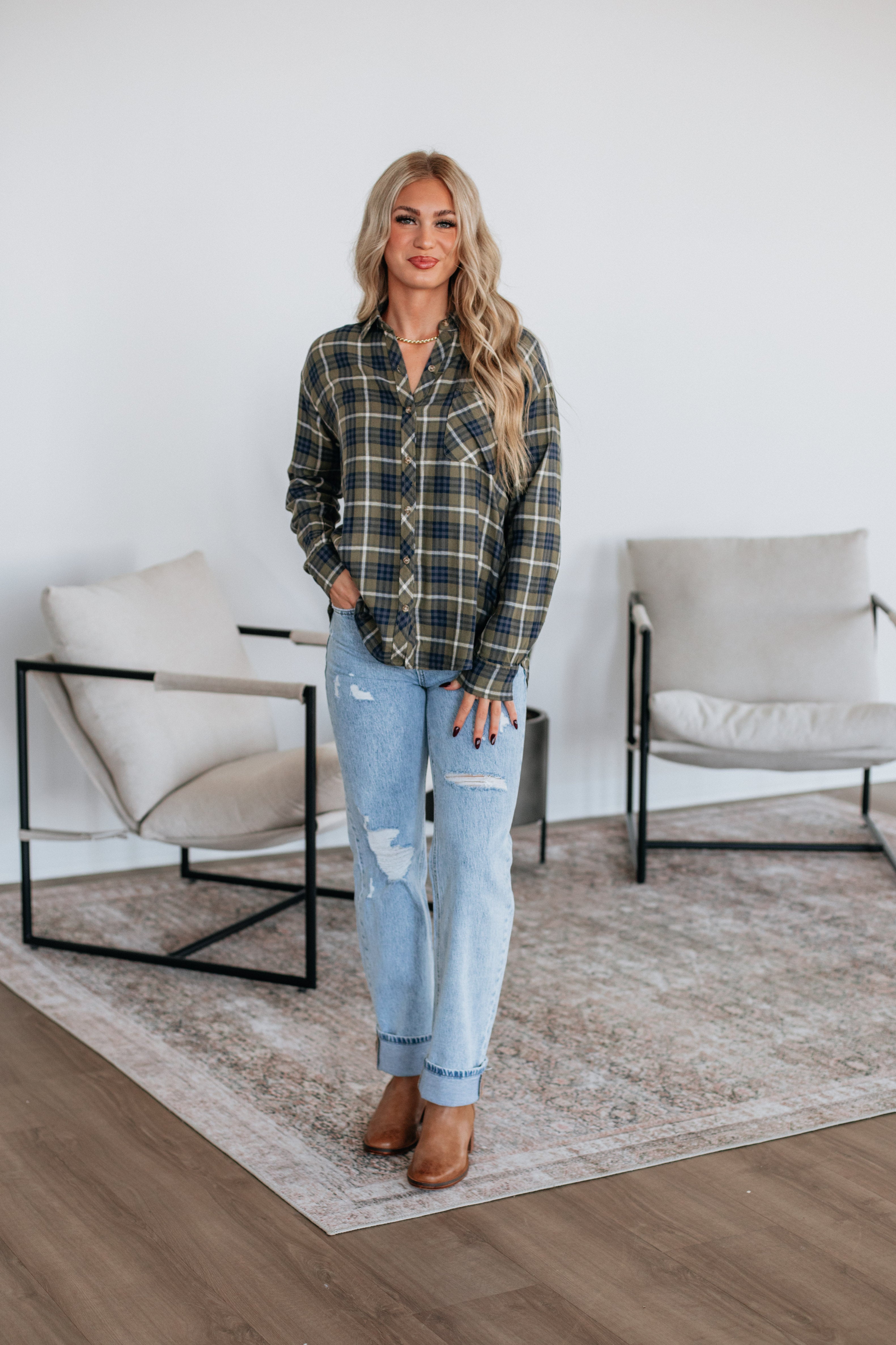 Fischer Flannel Top
