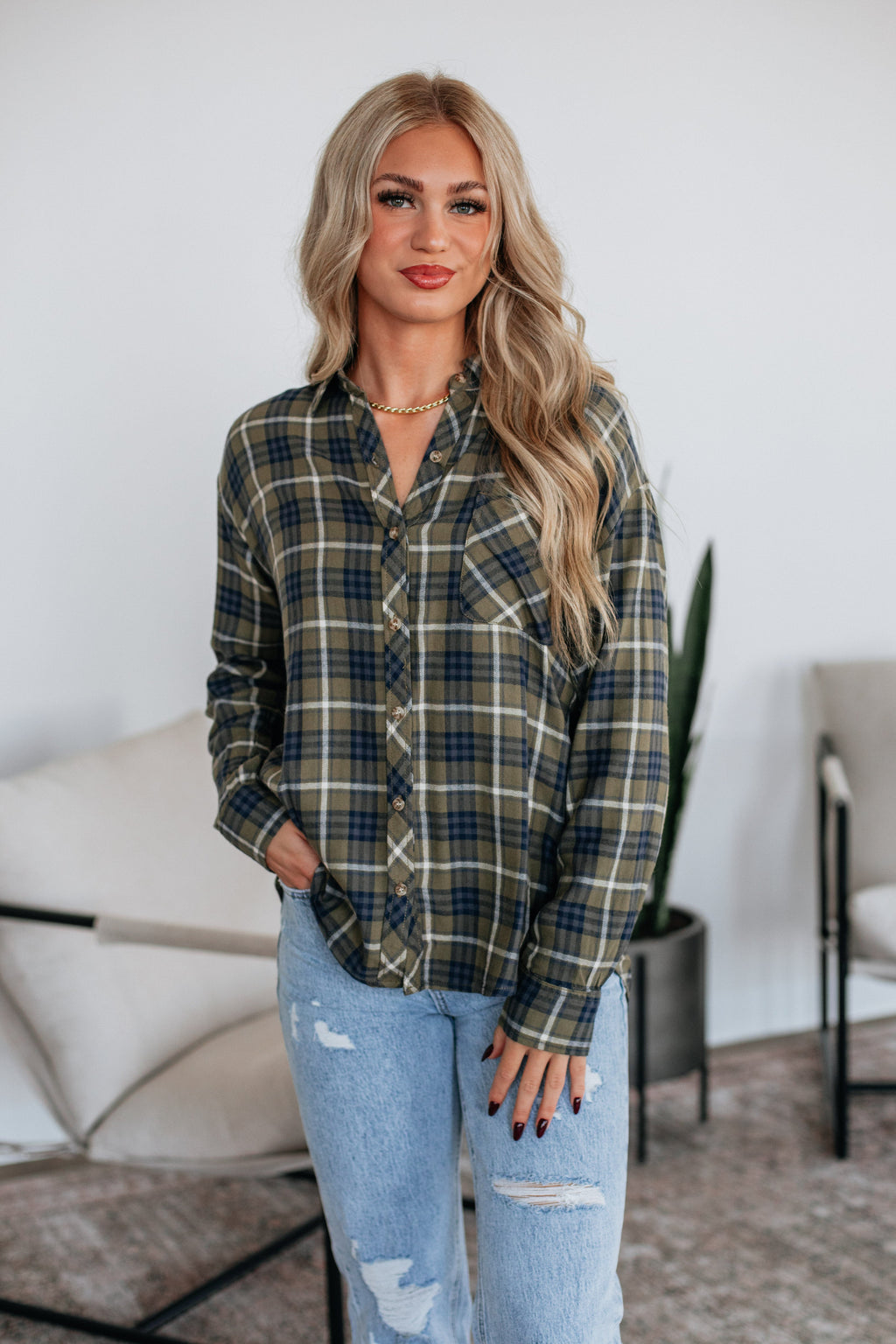 Fischer Flannel Top