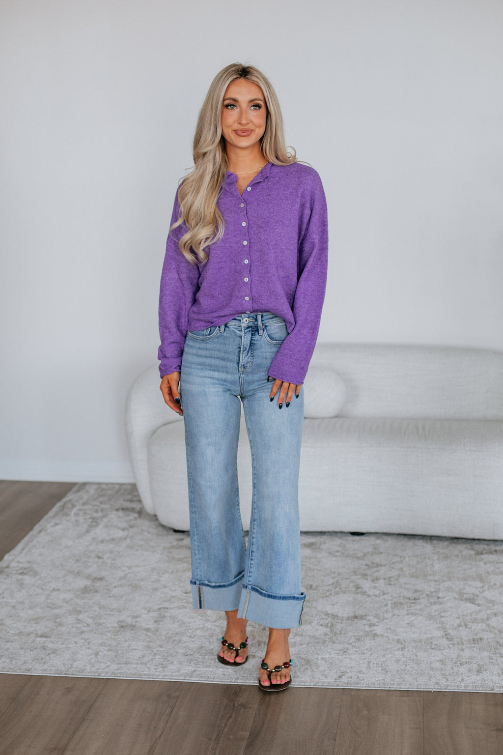 Brooke Cardigan - Violet