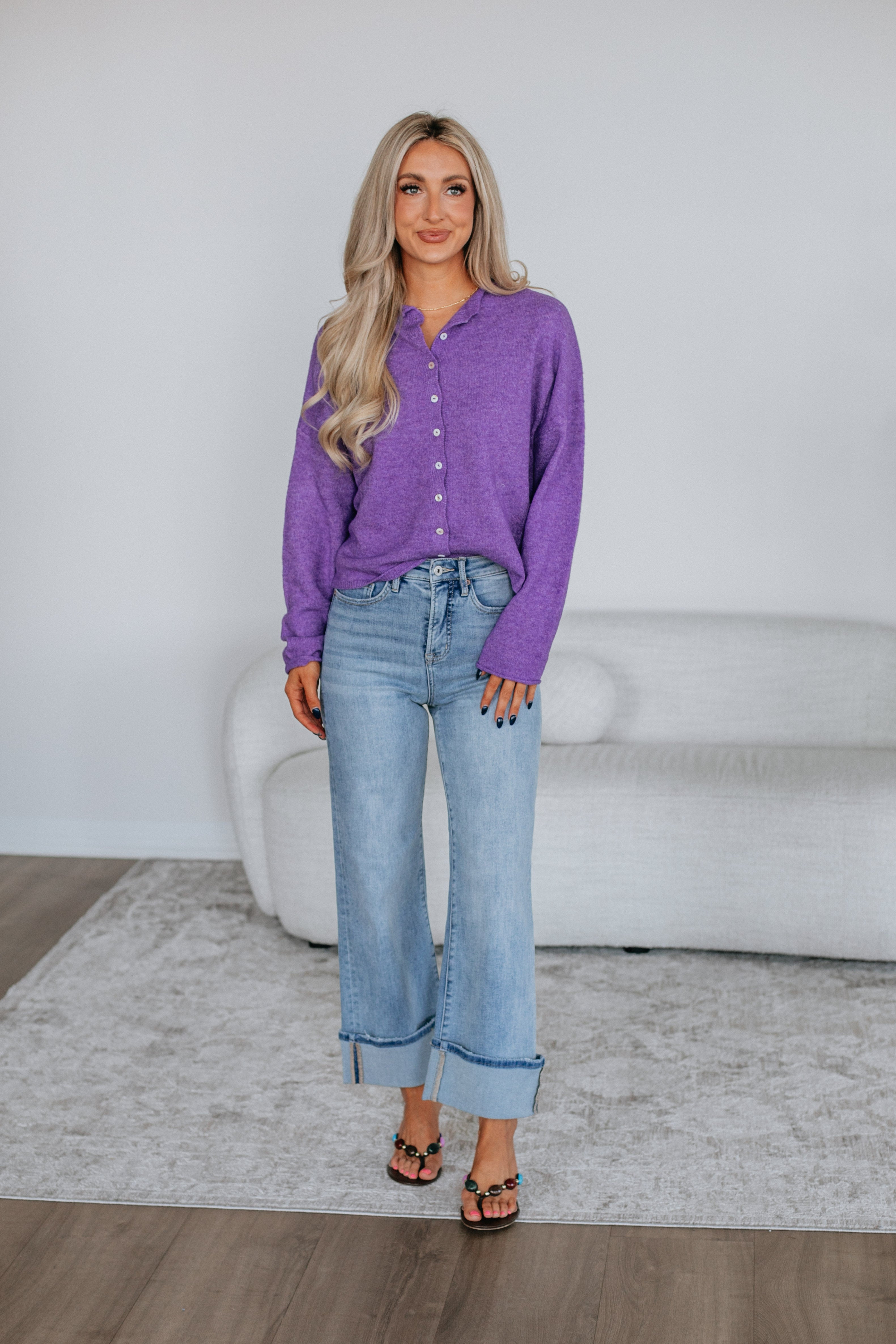 Brooke Cardigan - Violet