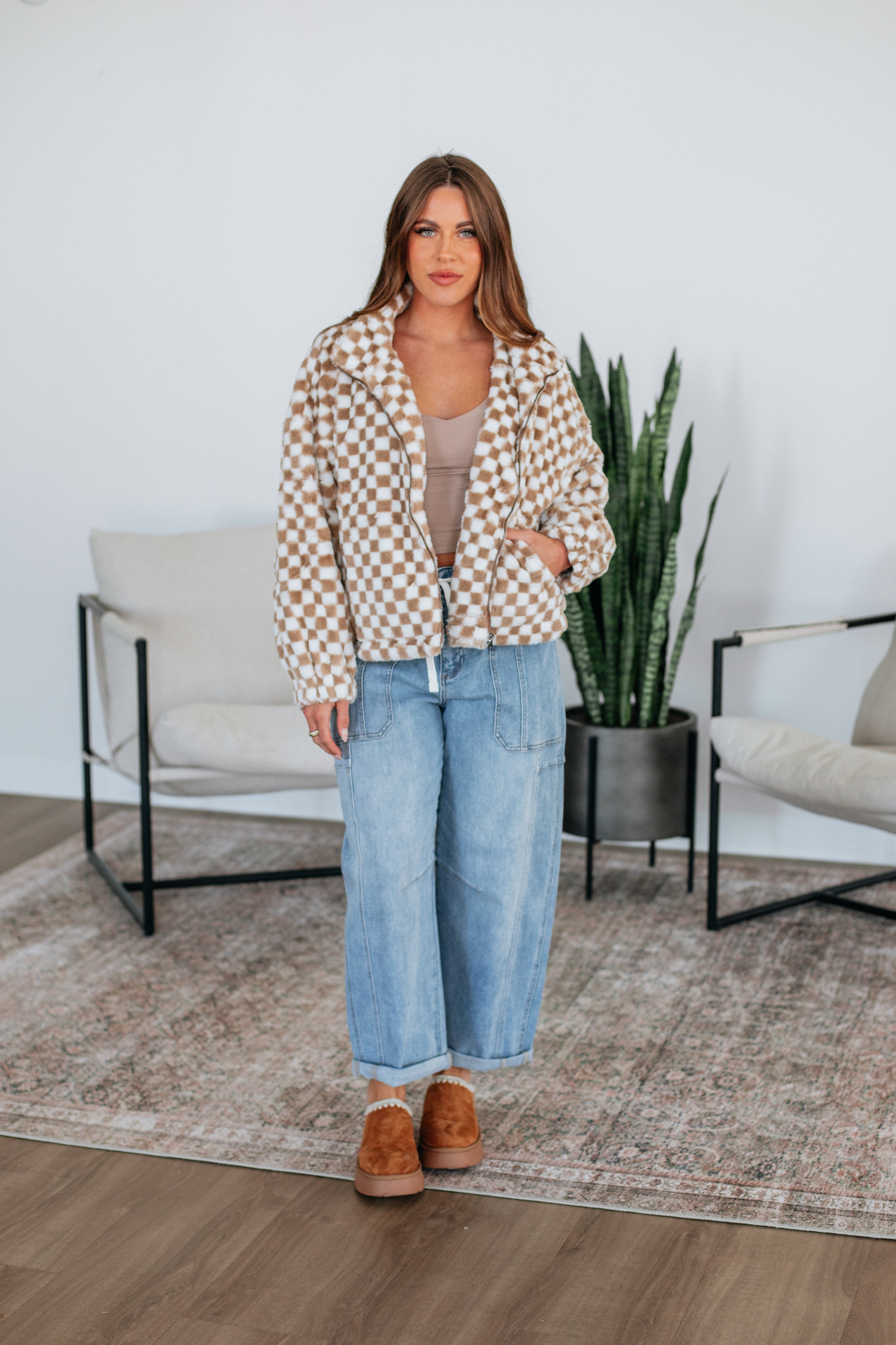 Kristen Checkered Jacket