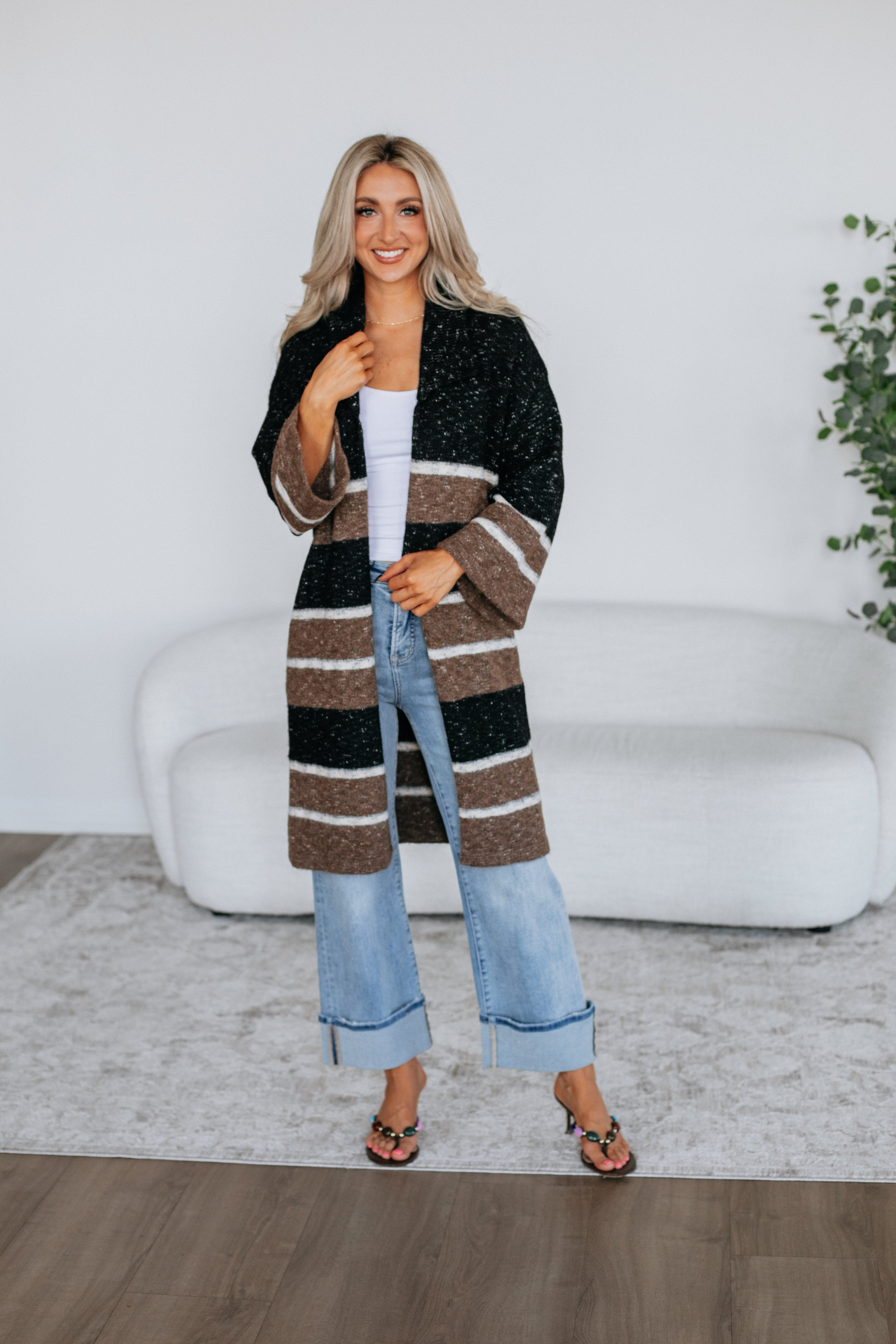Lowell Striped Cardigan