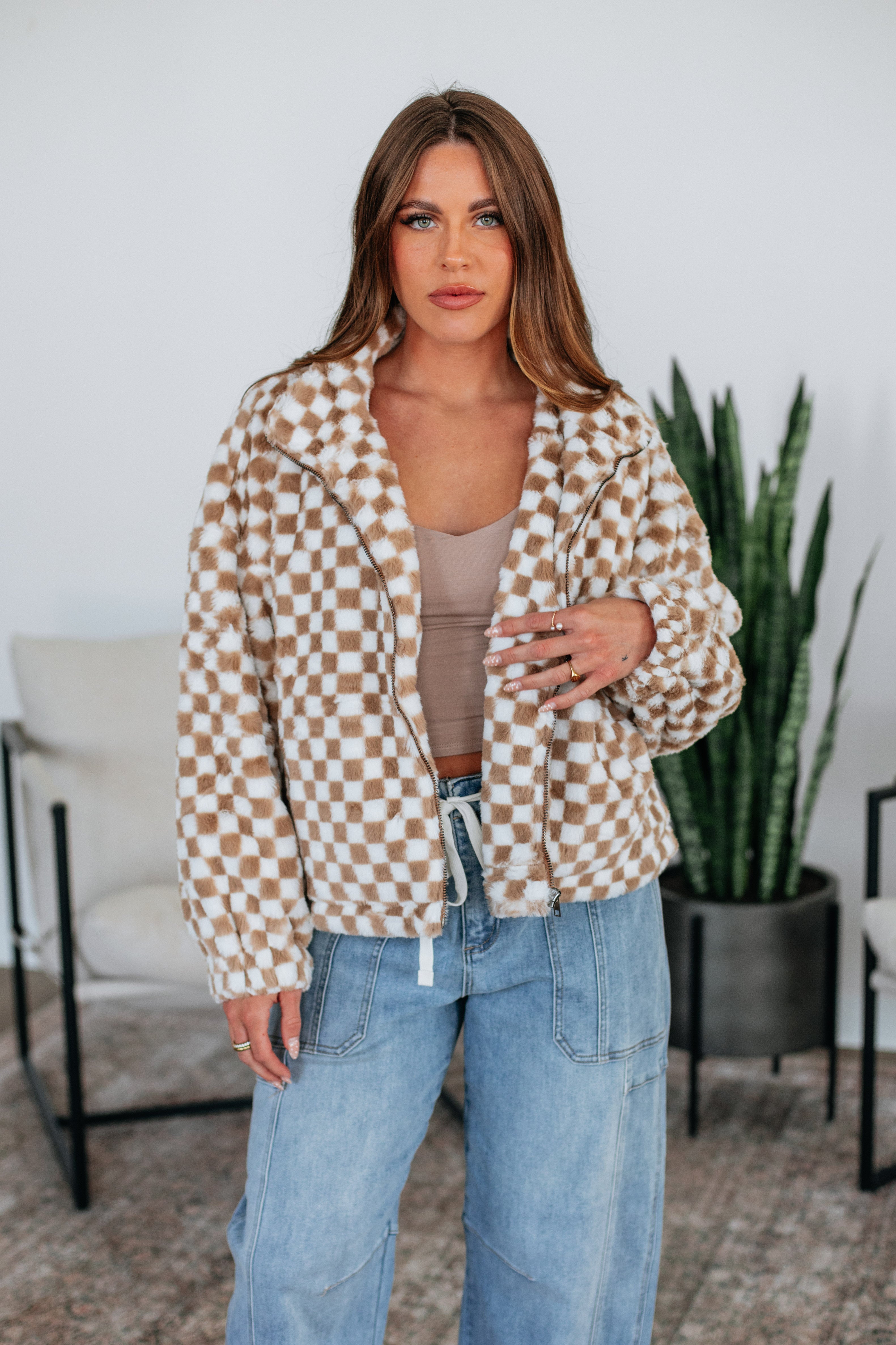 Kristen Checkered Jacket