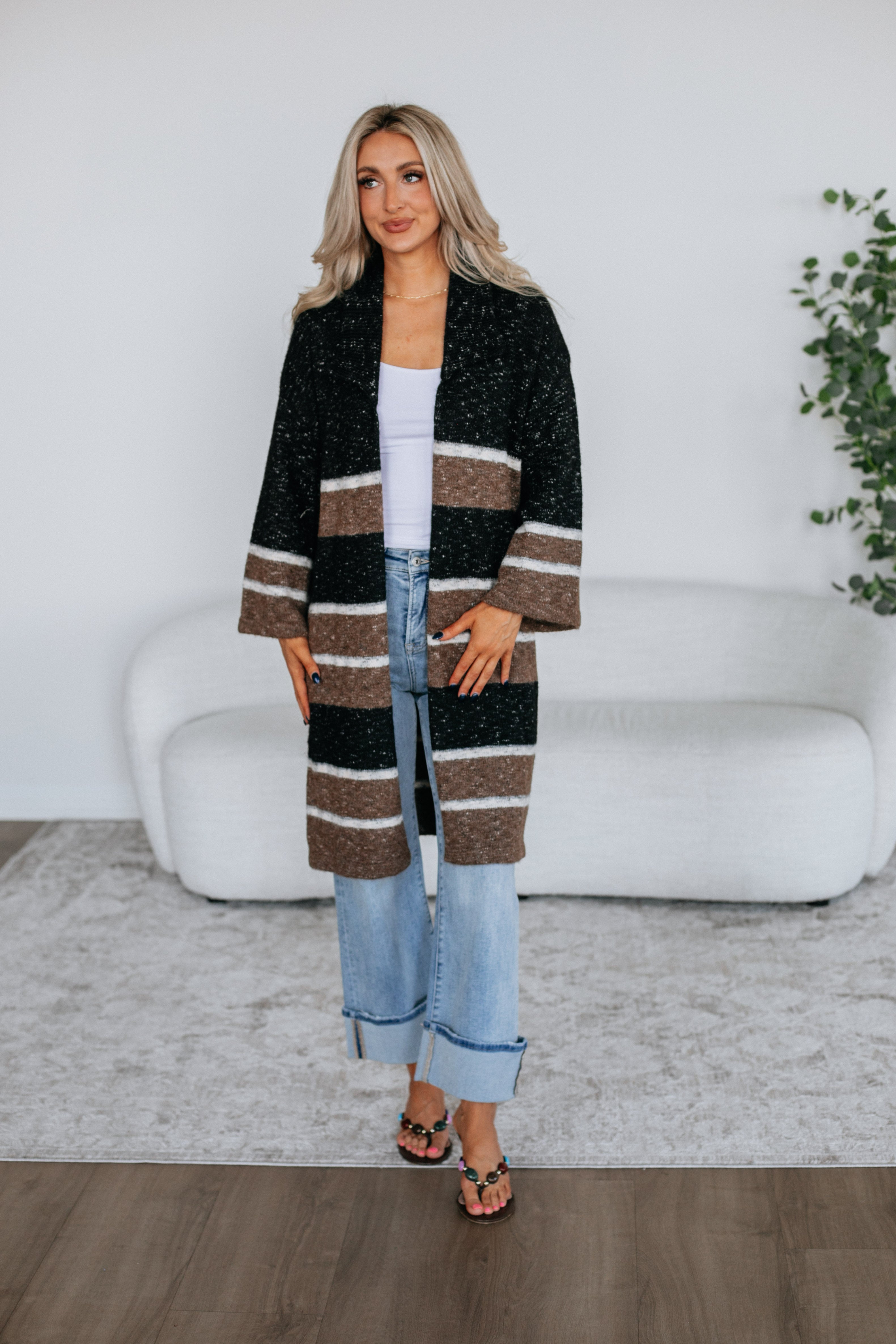 Lowell Striped Cardigan