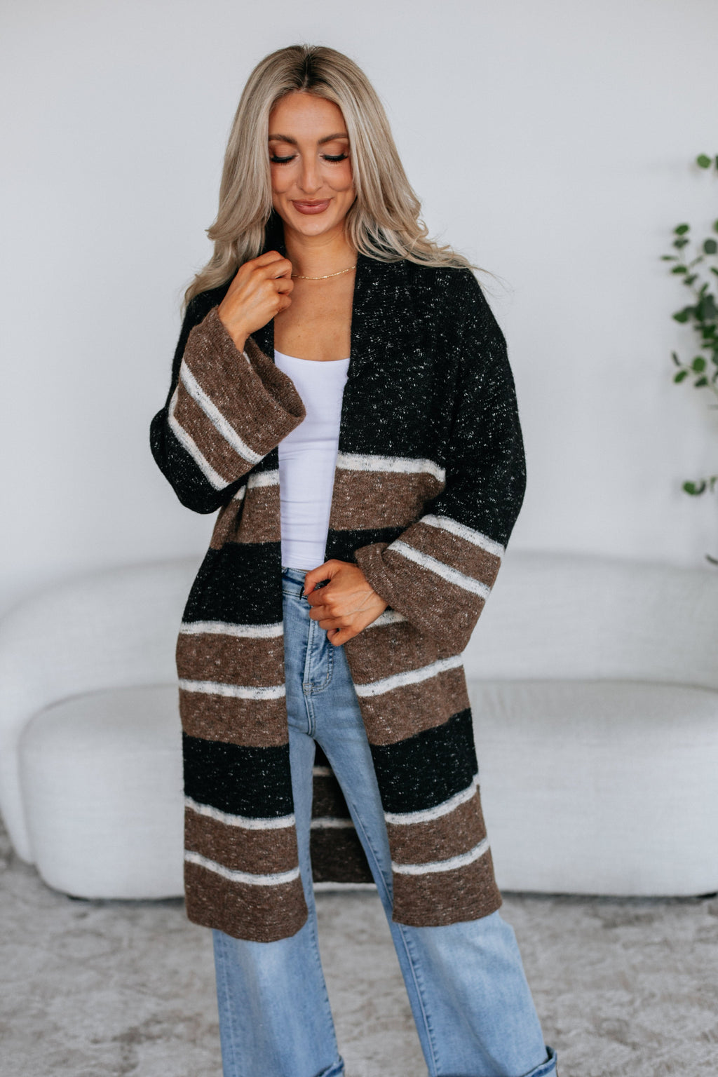 Lowell Striped Cardigan