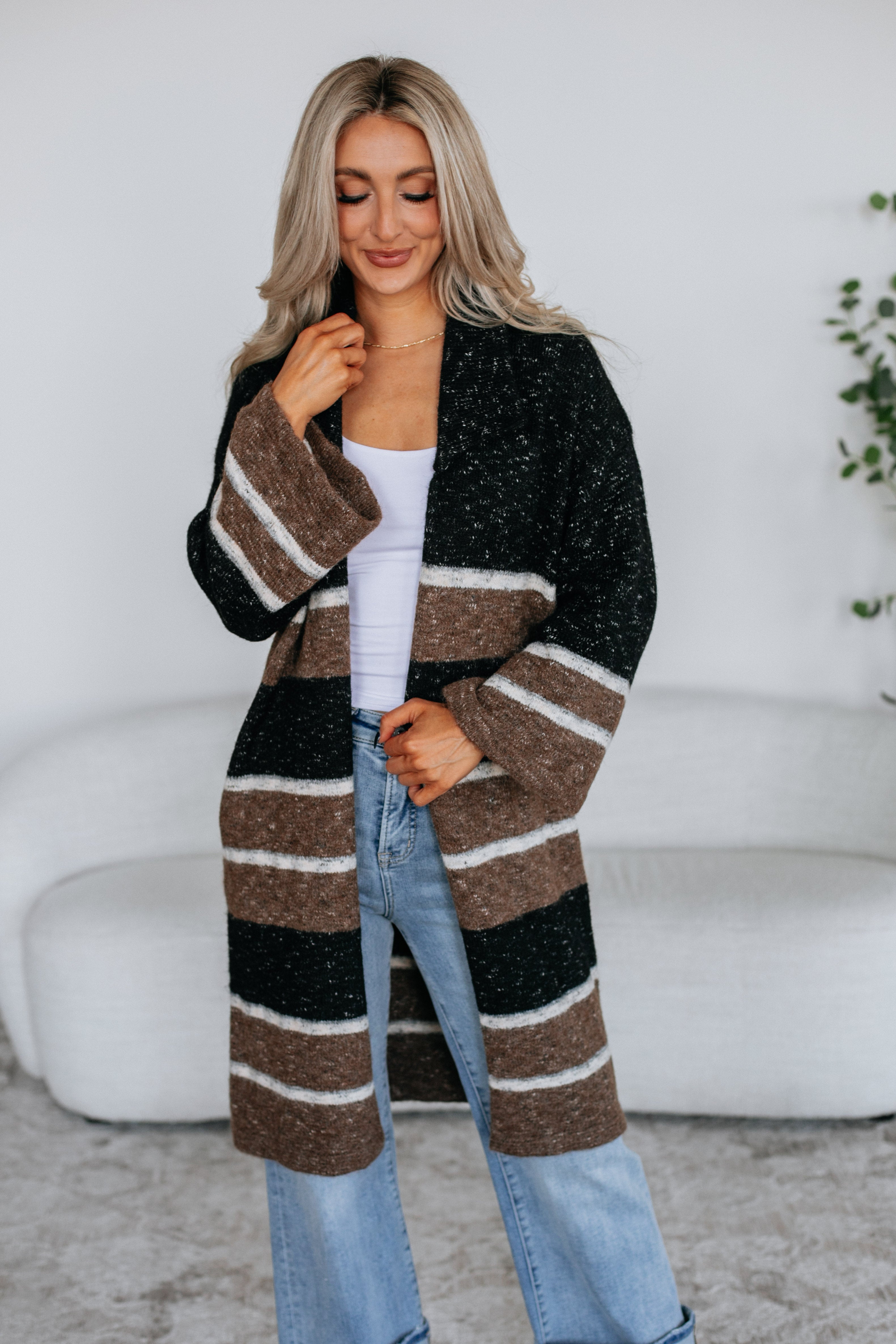Lowell Striped Cardigan