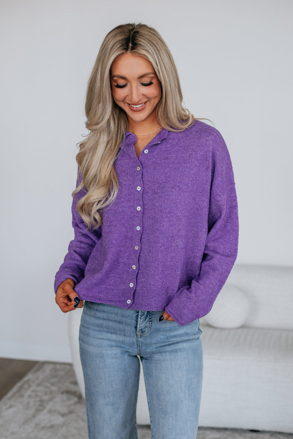 Brooke Cardigan - Violet