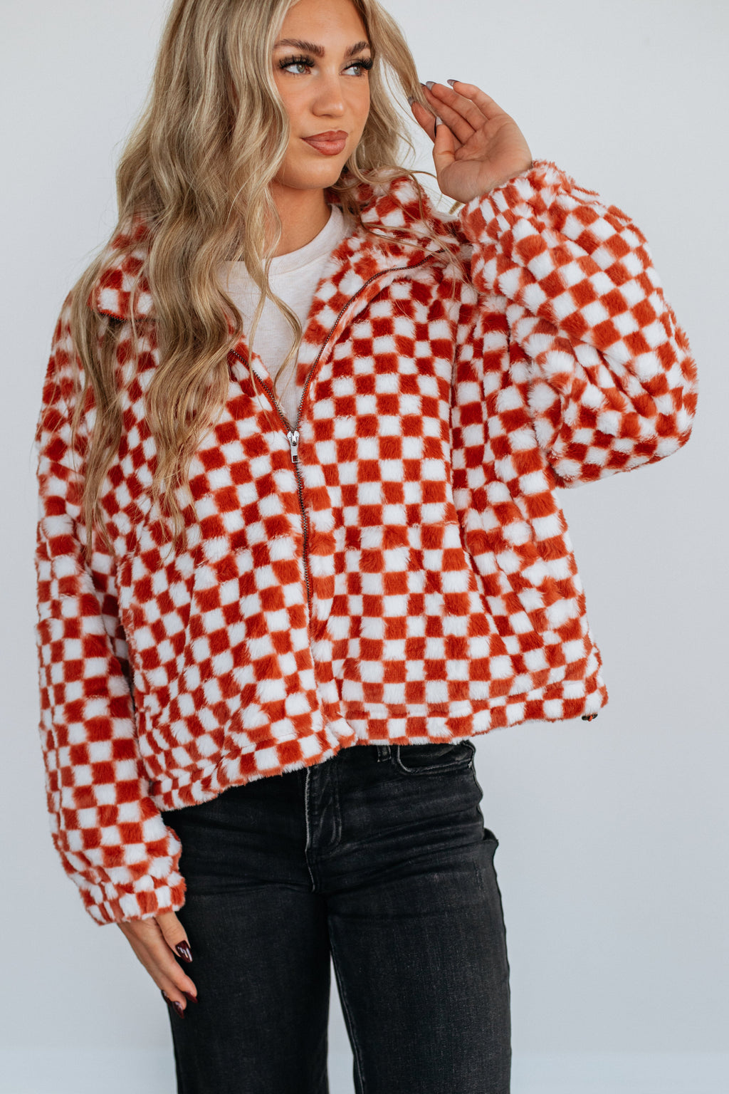 Kristen Checkered Jacket