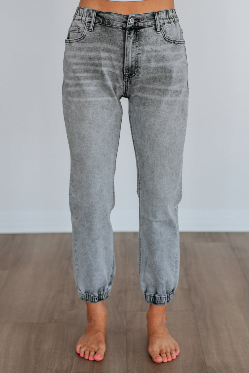 Francie Mica Denim Joggers