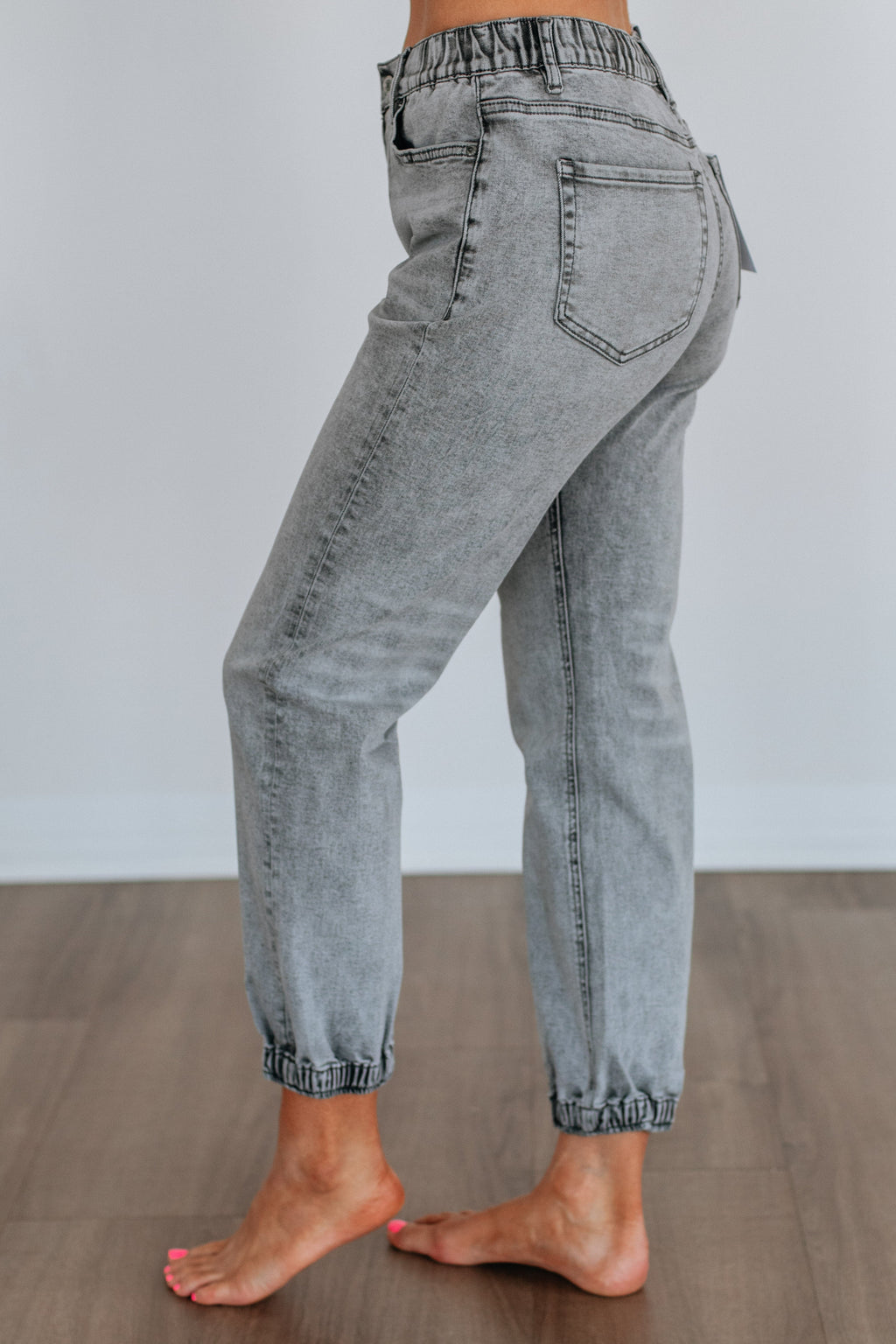 Francie Mica Denim Joggers