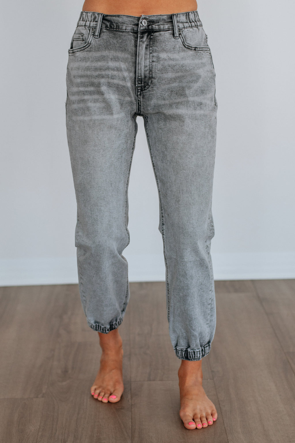 Francie Mica Denim Joggers