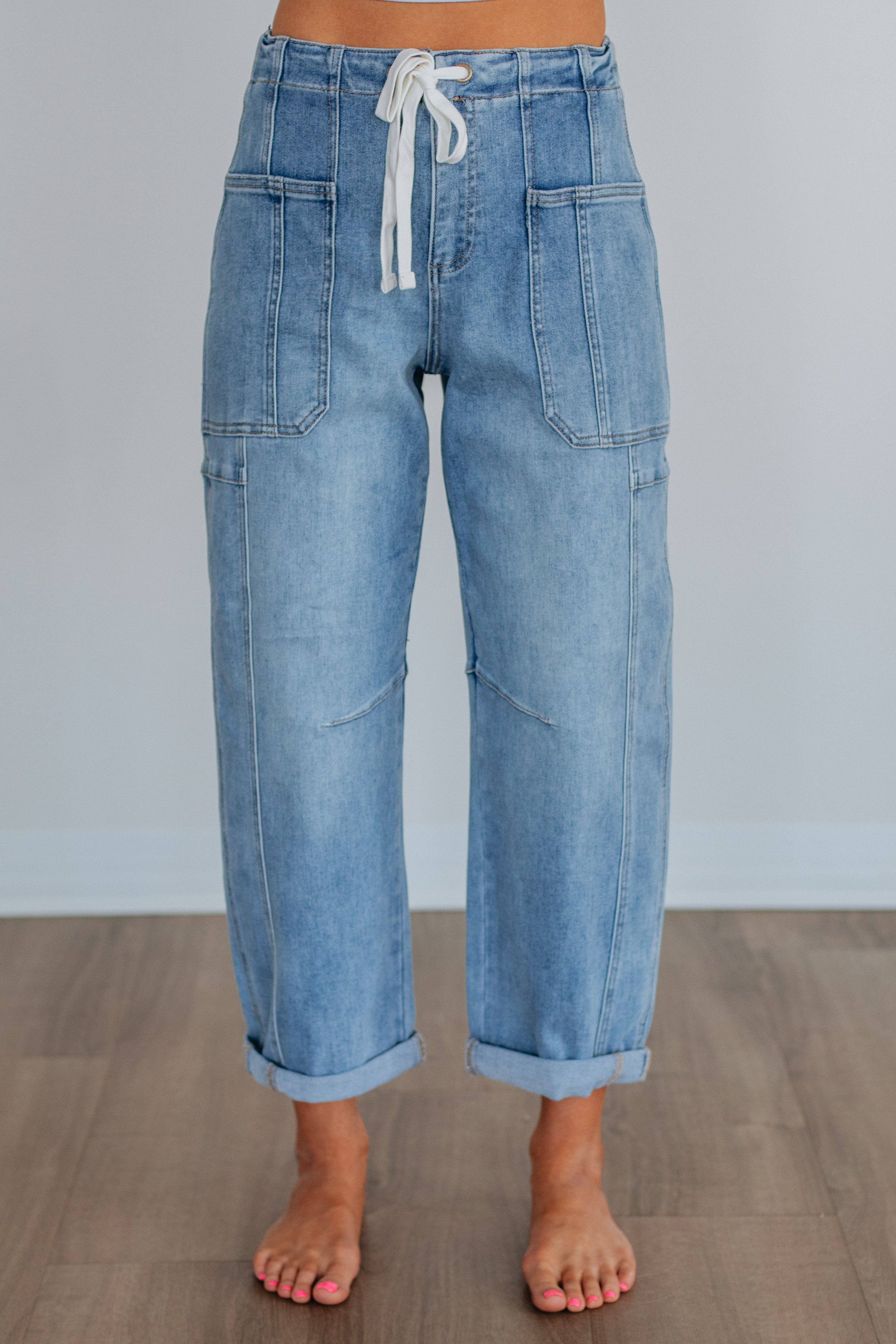 Kodi Risen Cargo Jeans - Light Wash