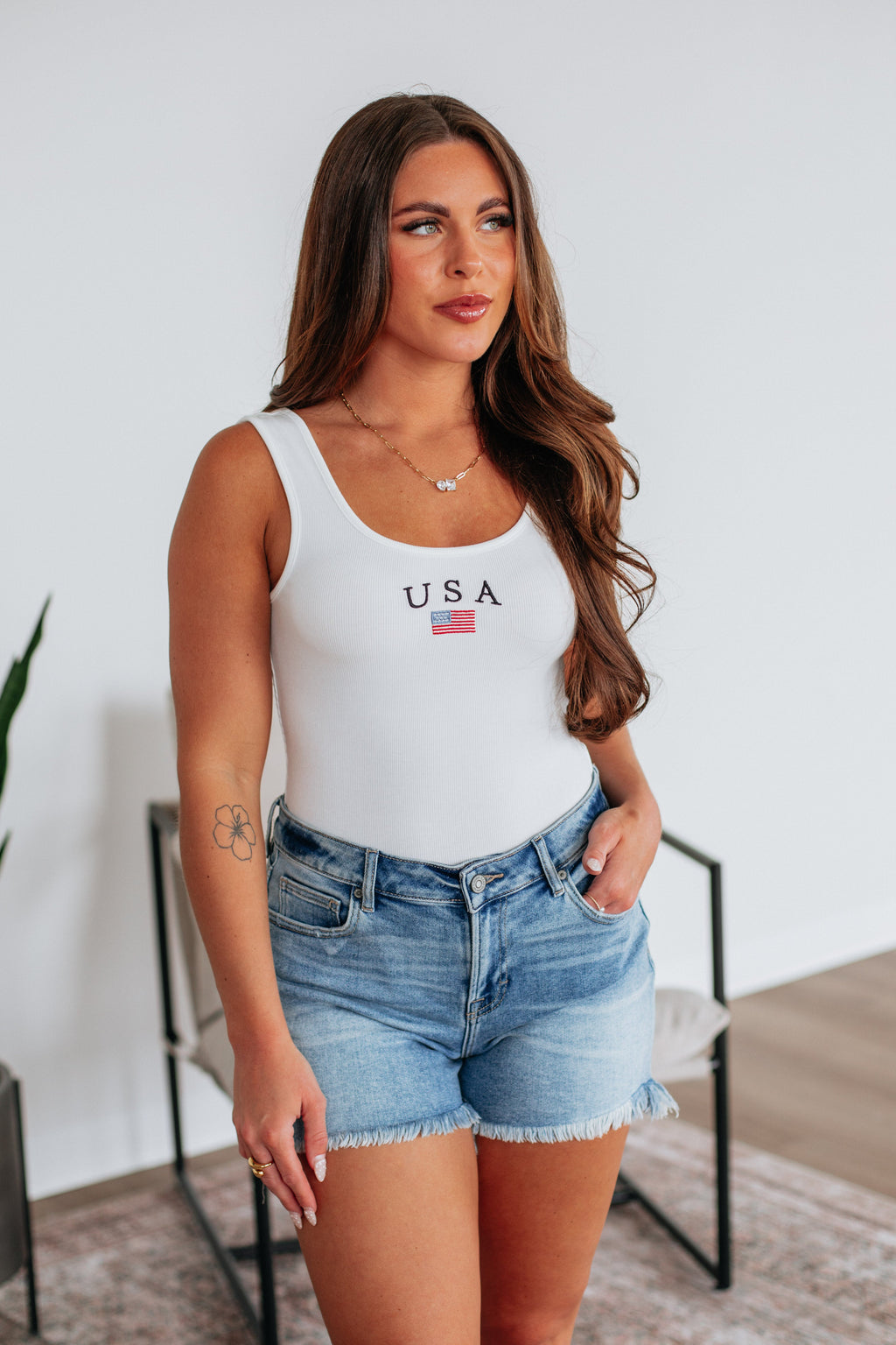 USA Bodysuit - Ivory