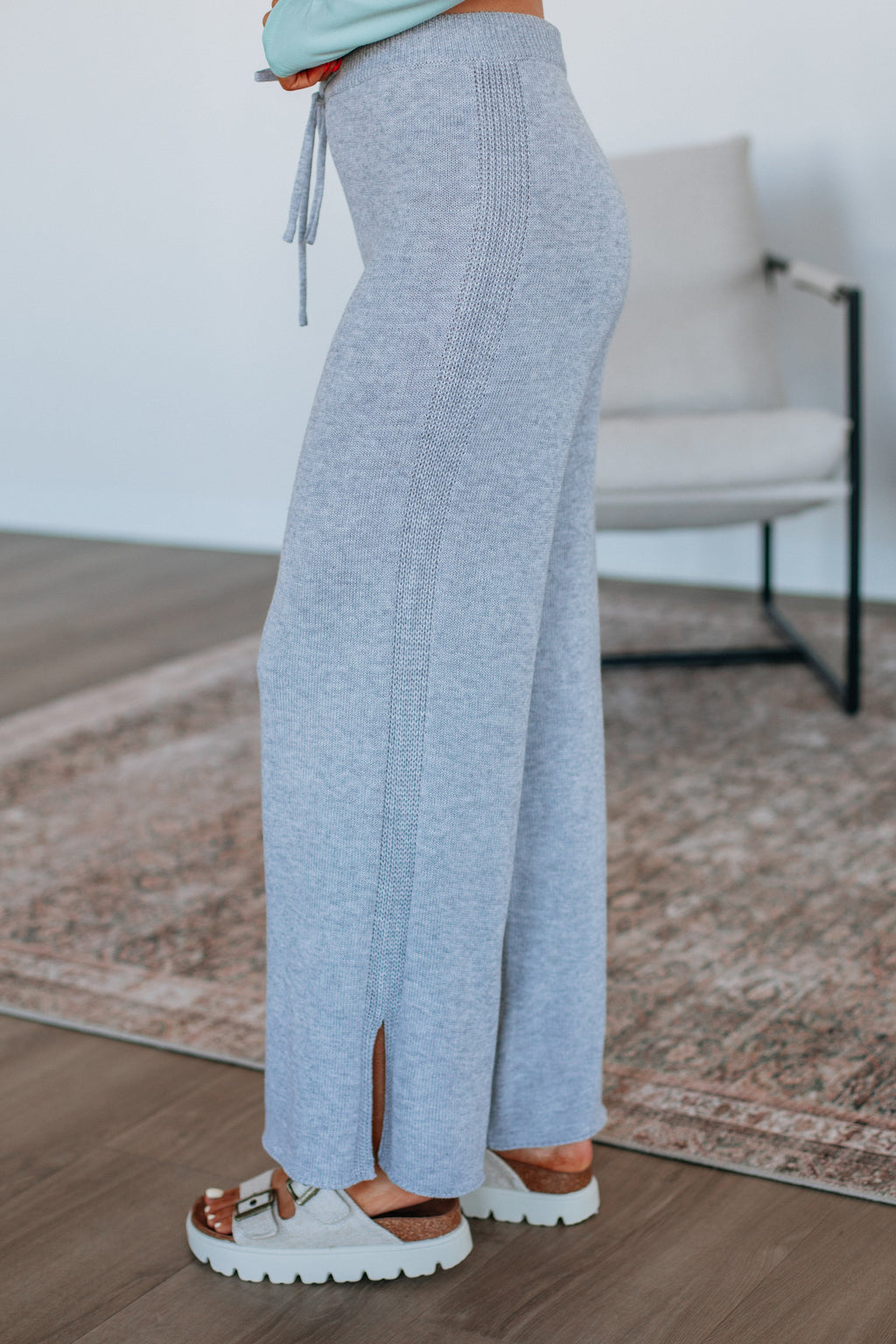 Bodhi Knit Pants - Heather Grey