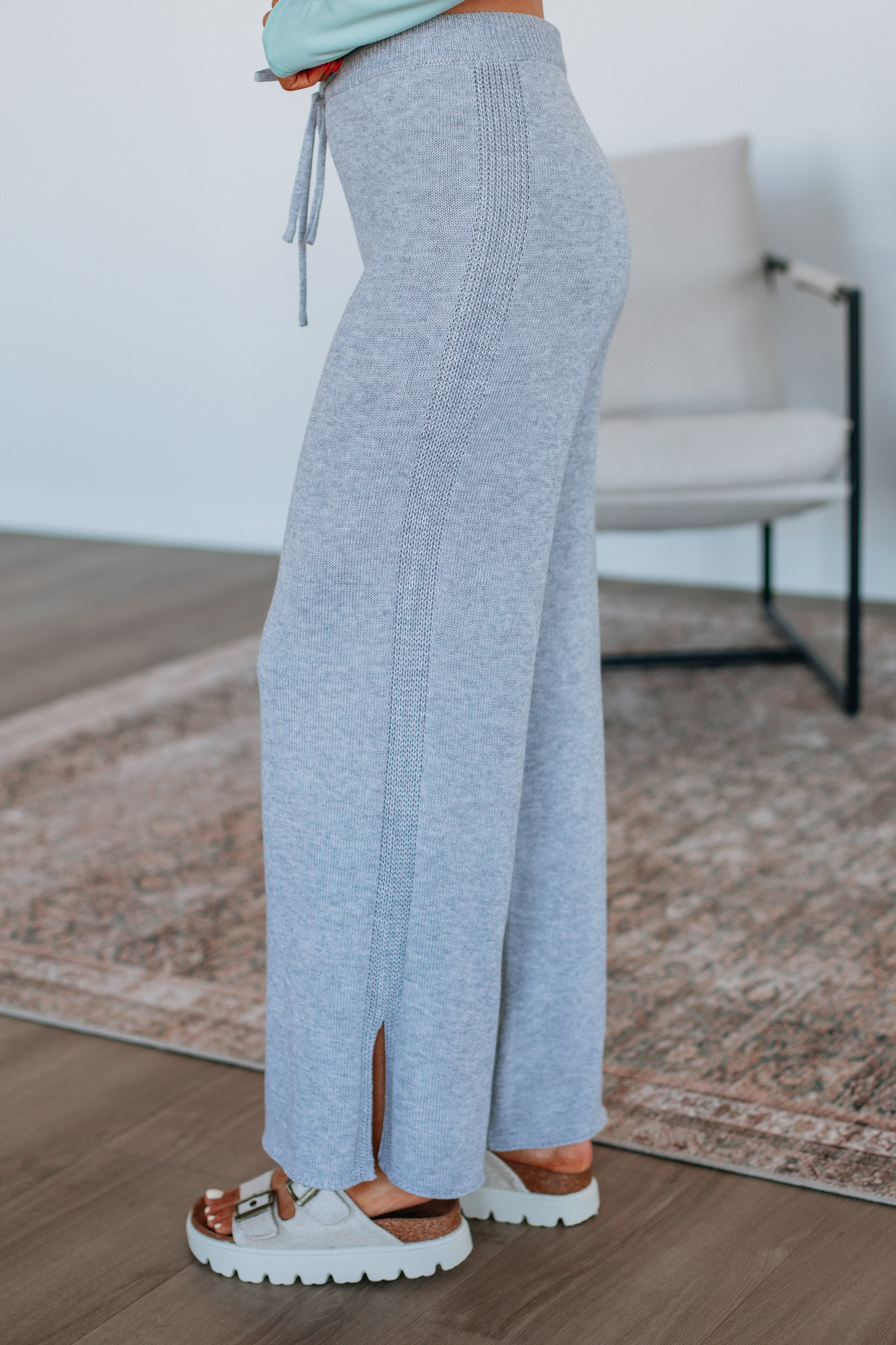 Bodhi Knit Pants - Heather Grey
