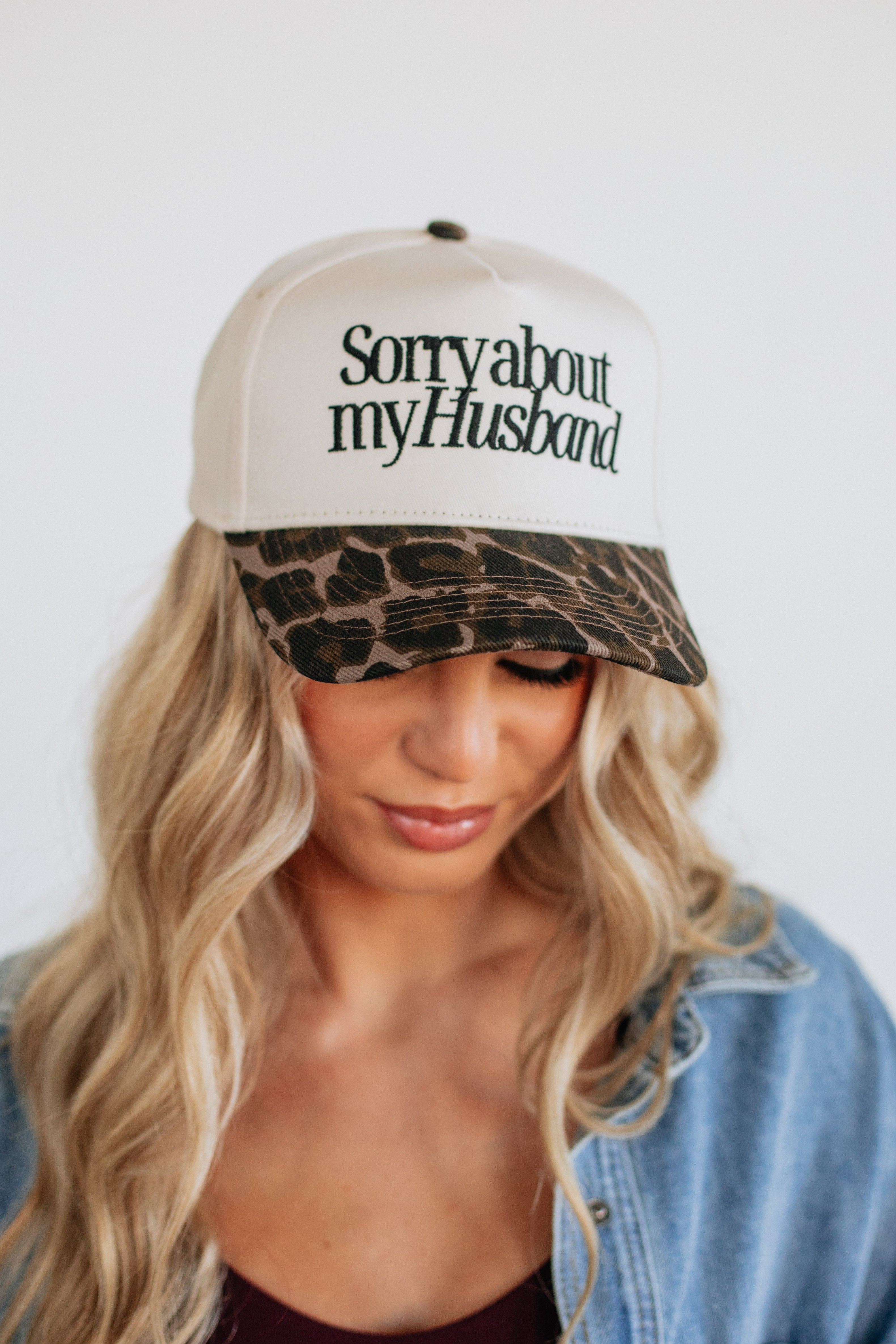 Sorry About My Husband Trucker Hat