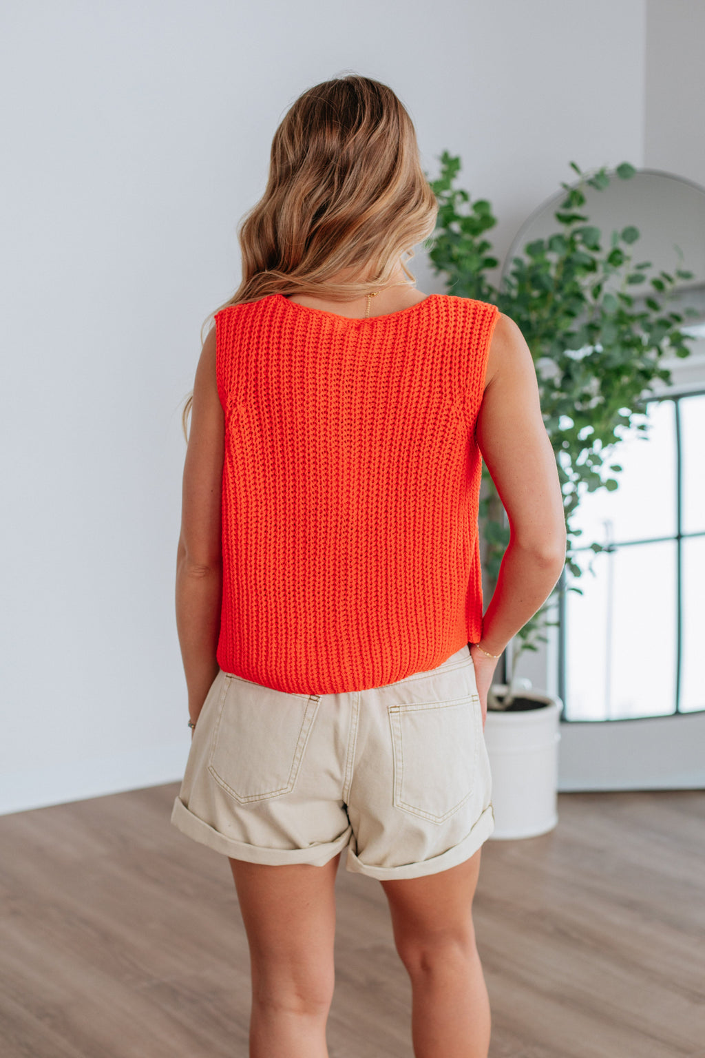 Kasie Knit Top - Papaya