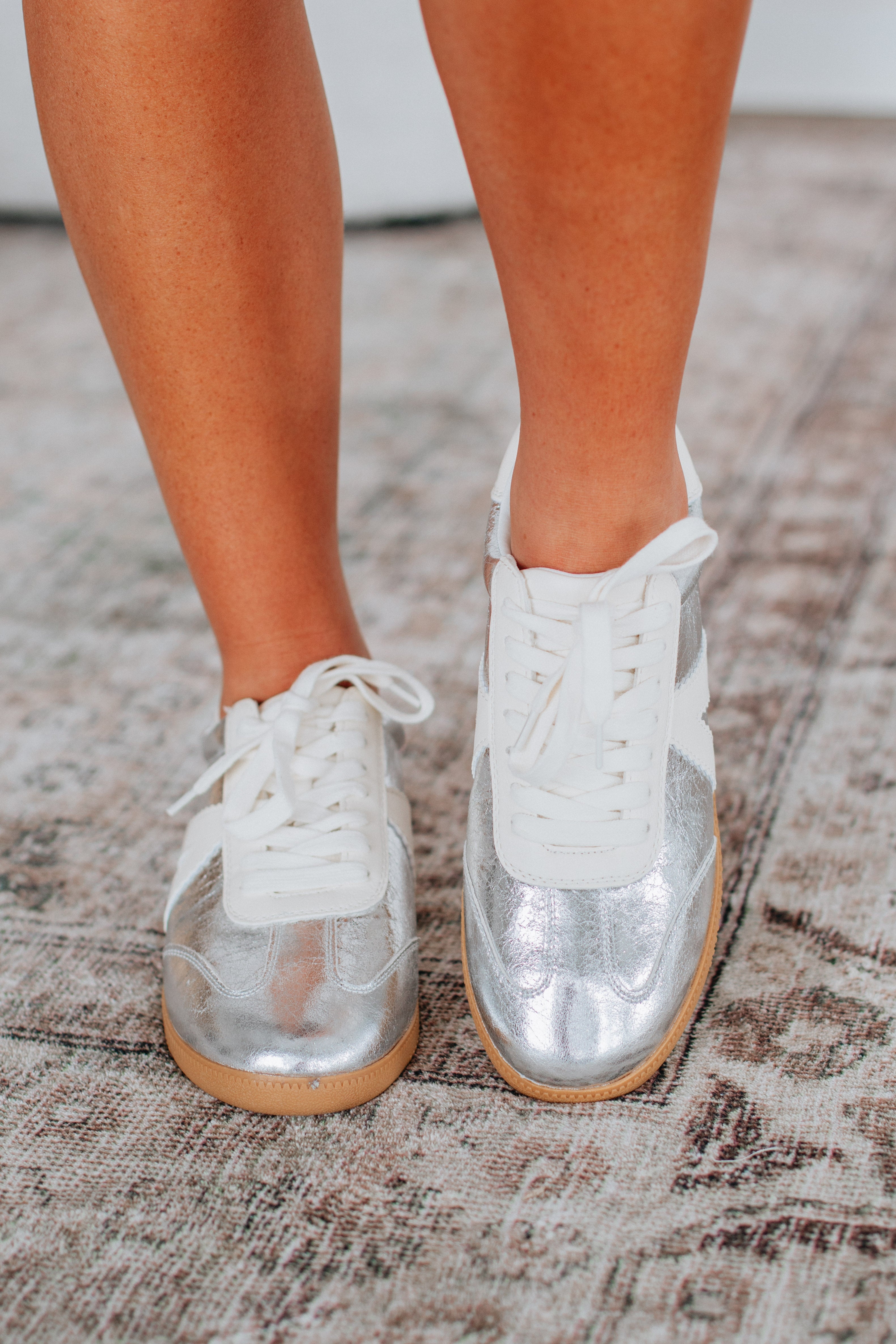 Can't Be Bothered Sneakers - Silver