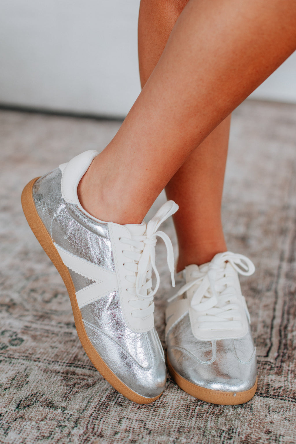 Can't Be Bothered Sneakers - Silver