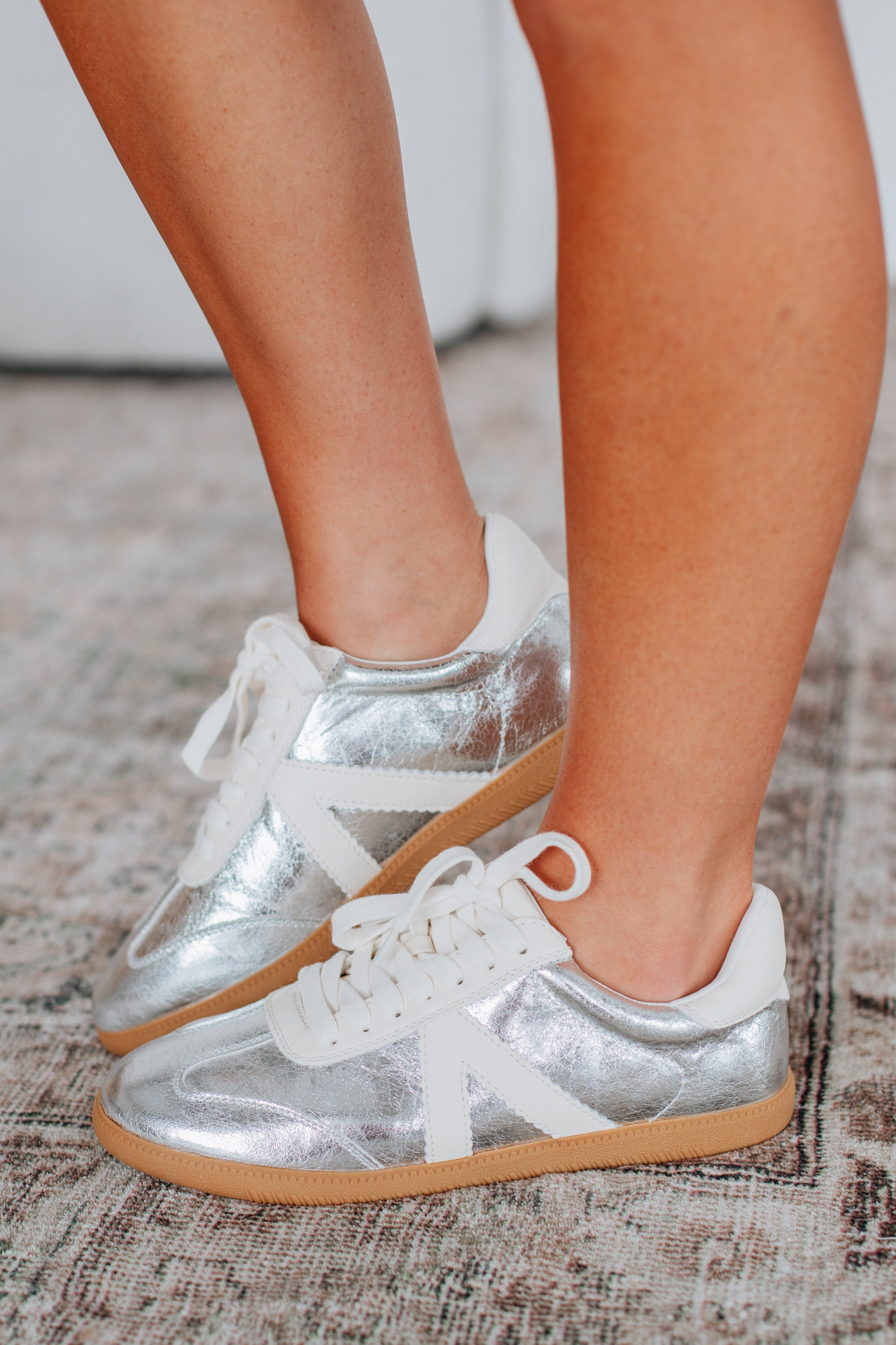Can't Be Bothered Sneakers - Silver