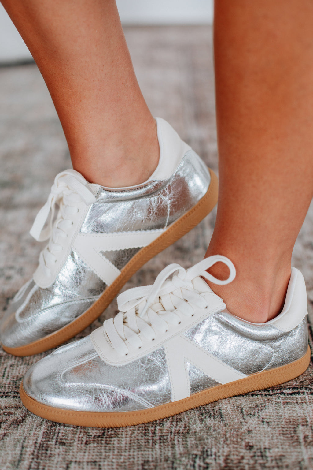 Can't Be Bothered Sneakers - Silver