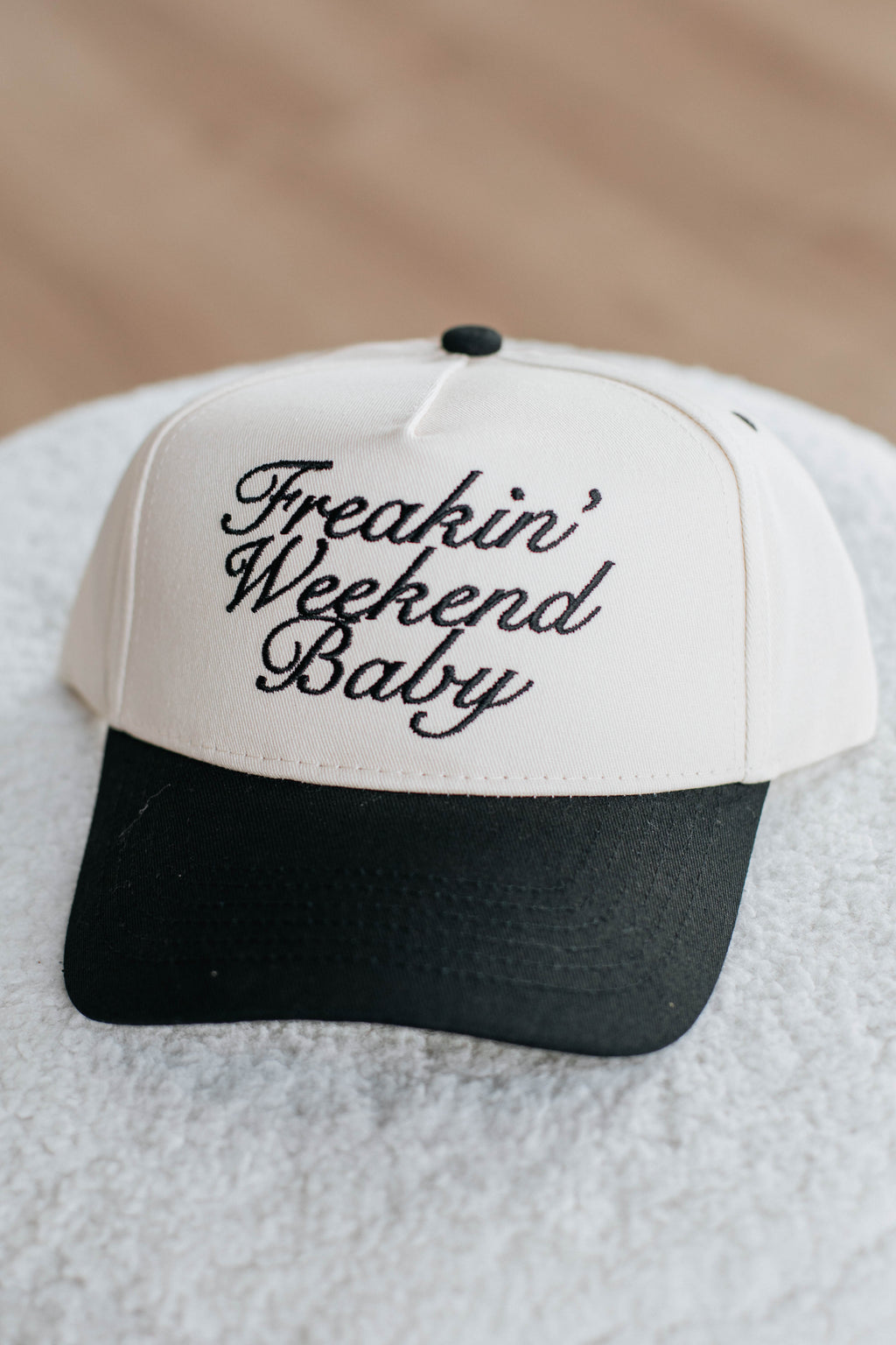 Freakin' Weekend Baby Trucker Hat - Black
