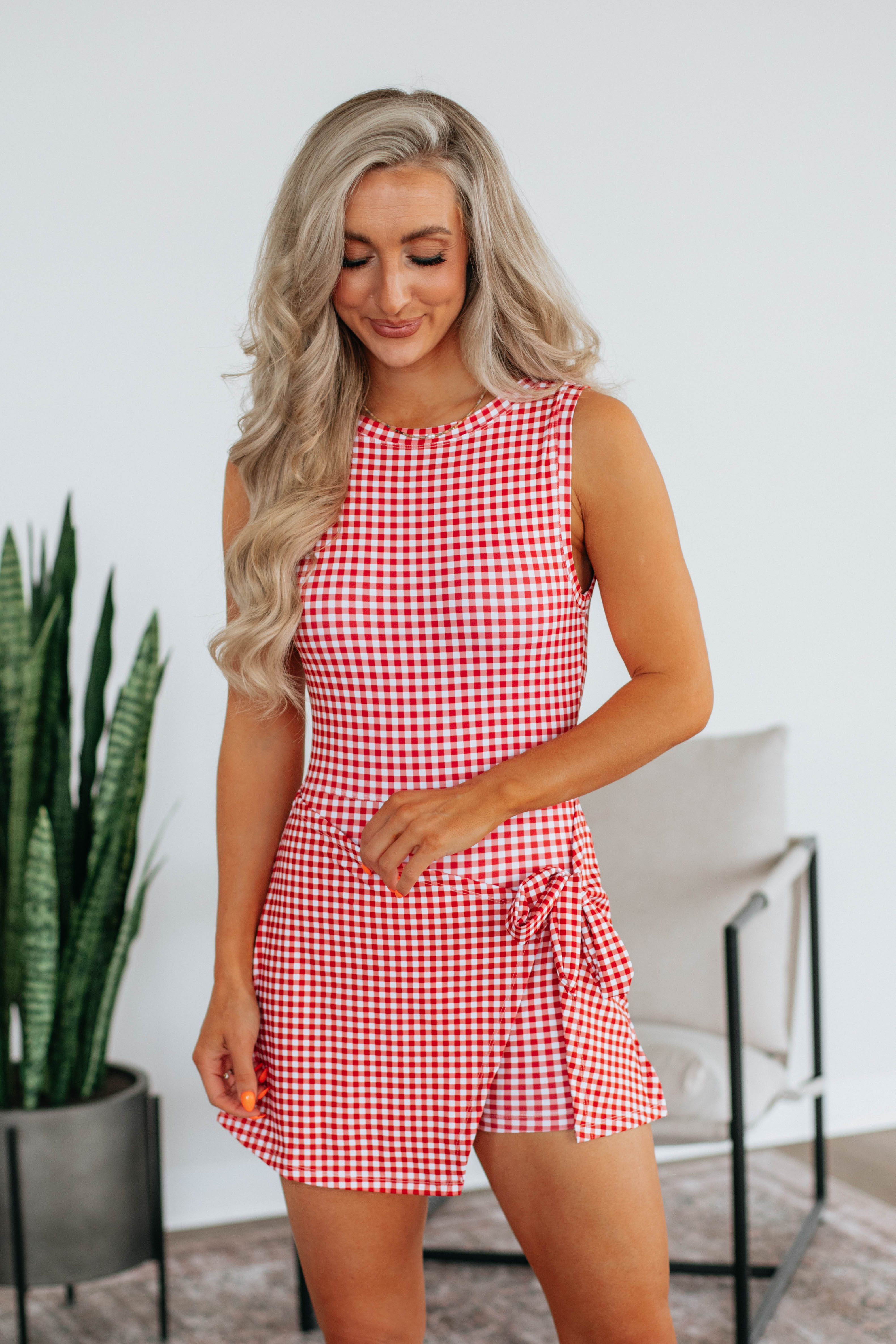 Wren Gingham Active Dress