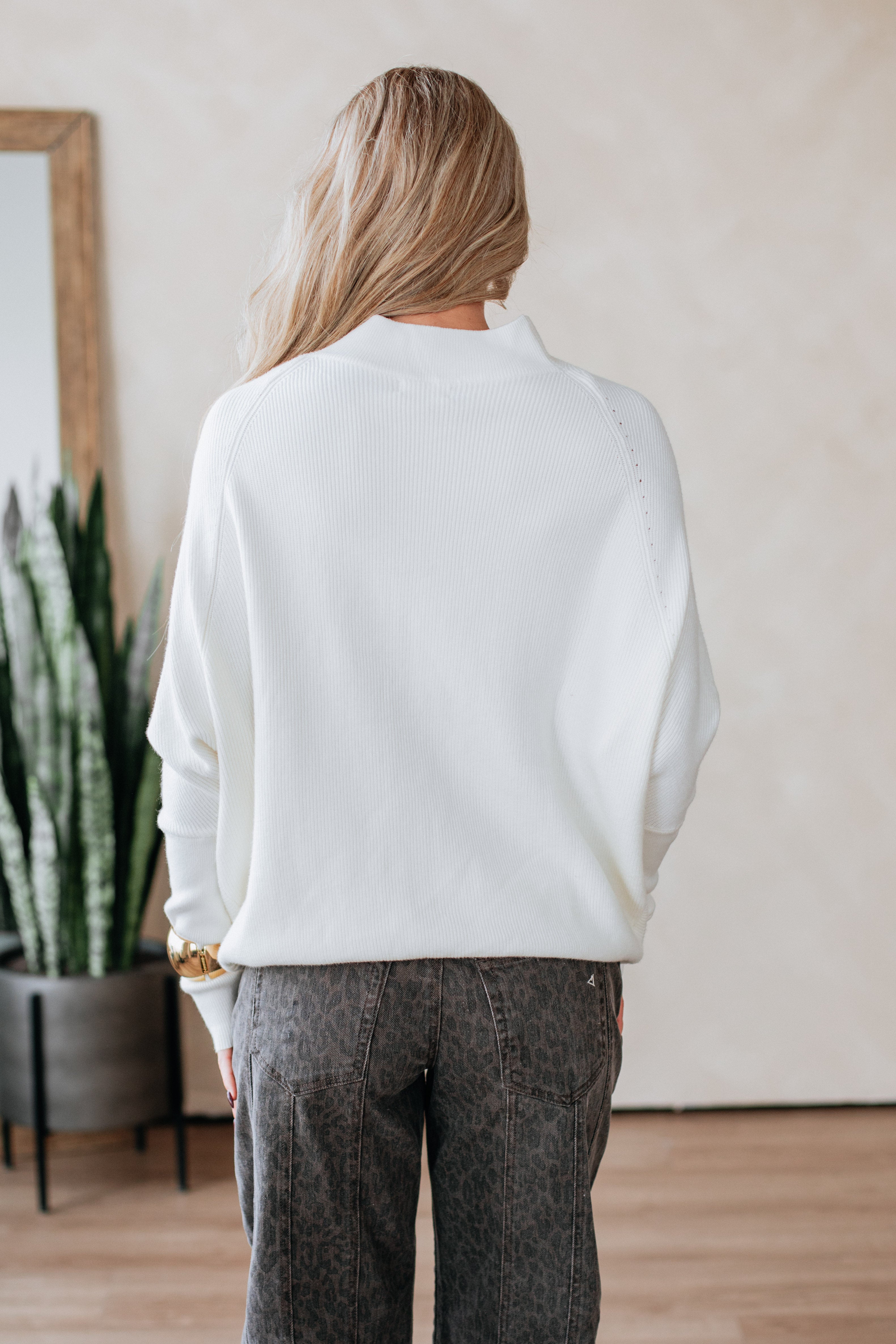 Gretchen Dolman Sweater - Cream