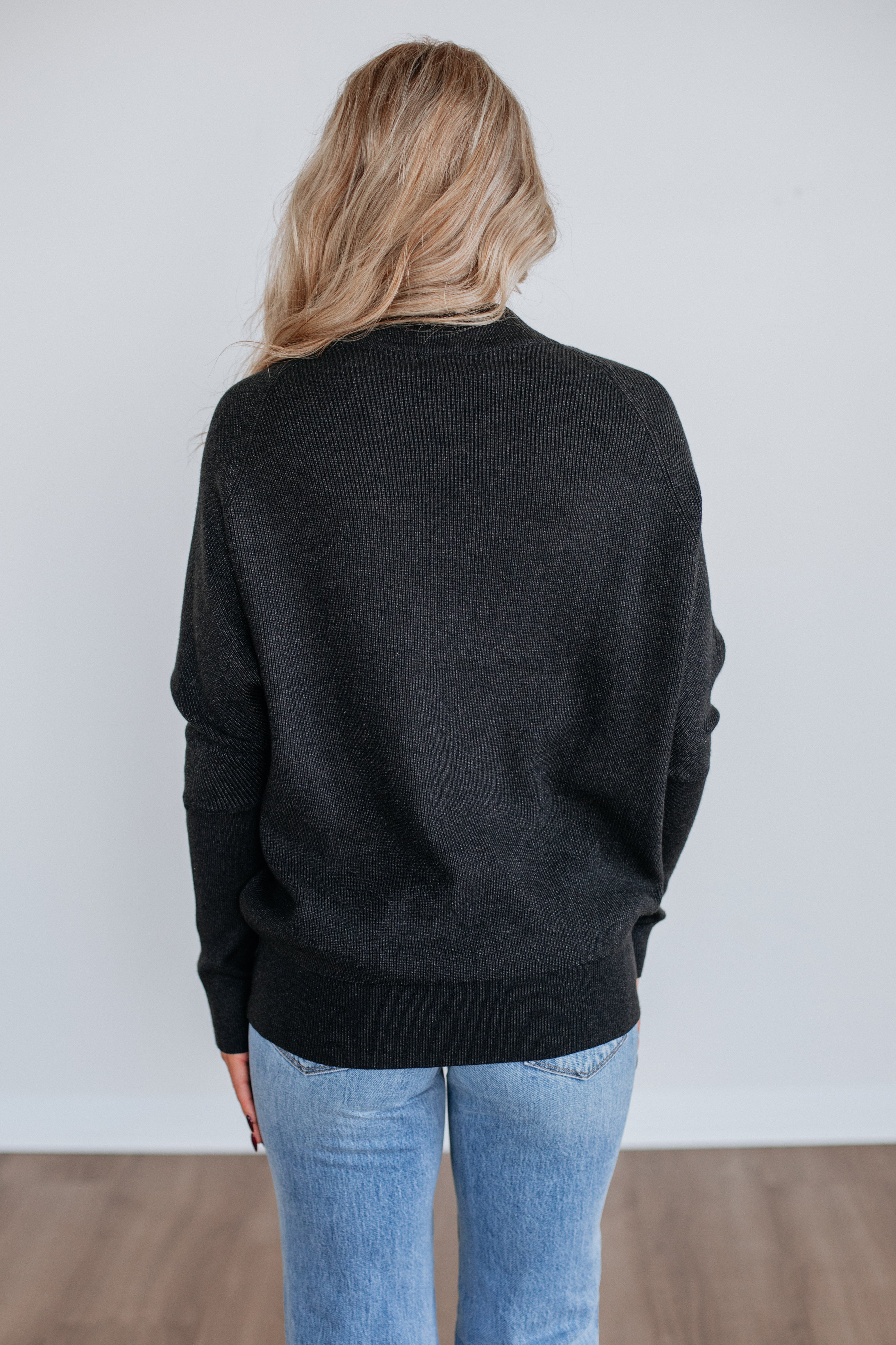 Gretchen Dolman Sweater - Charcoal