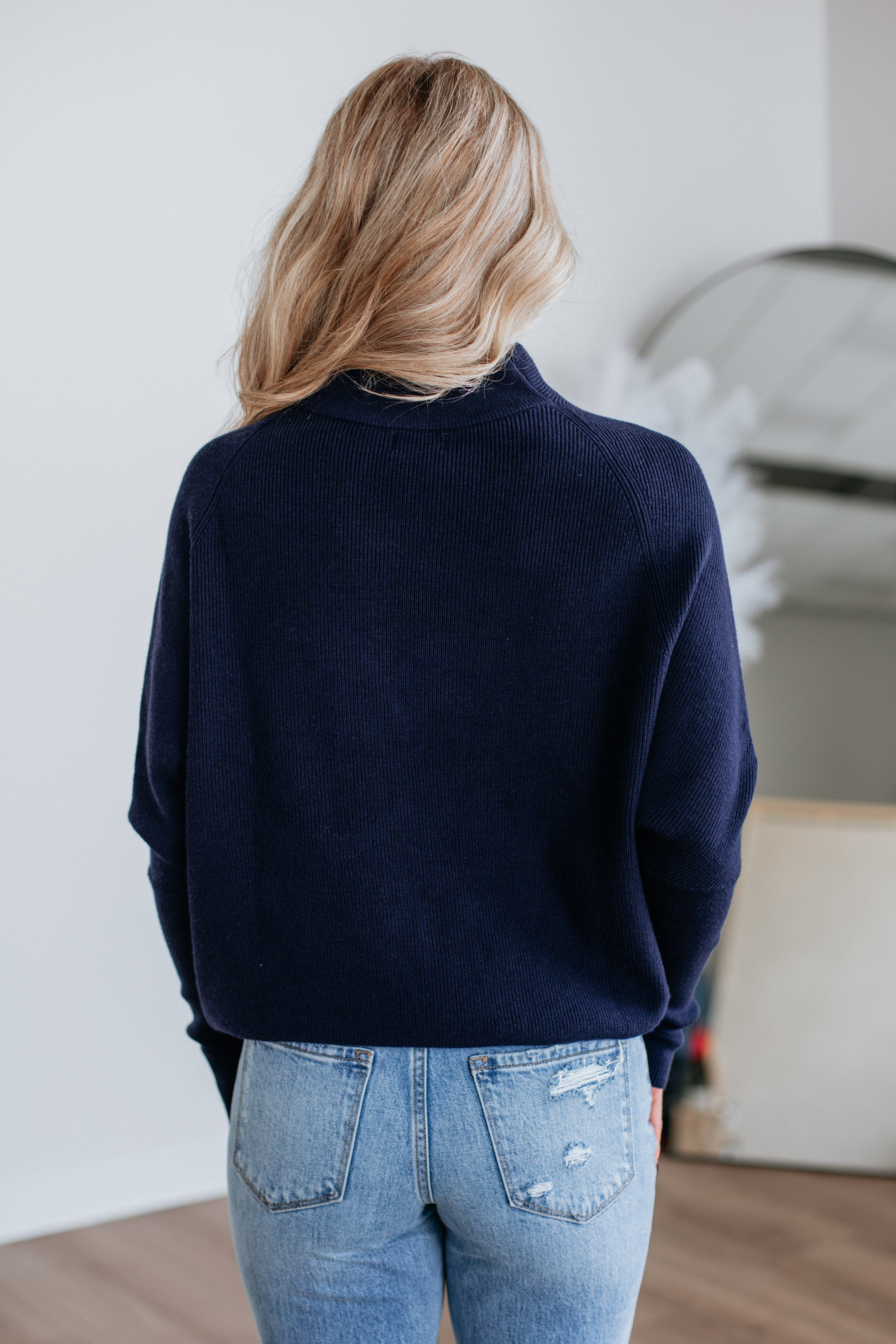 Gretchen Dolman Sweater - Navy