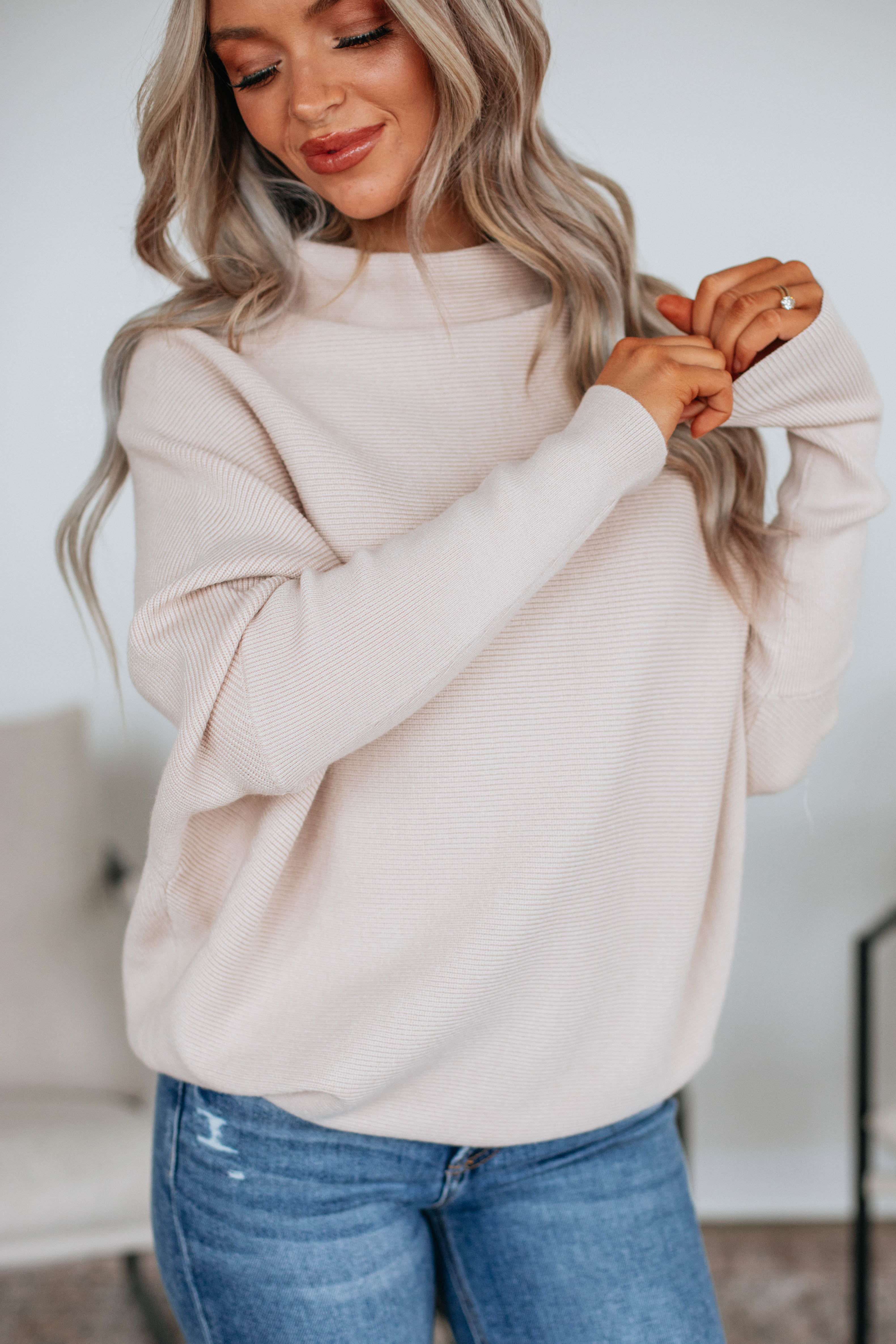 Gretchen Dolman Sweater - Natural