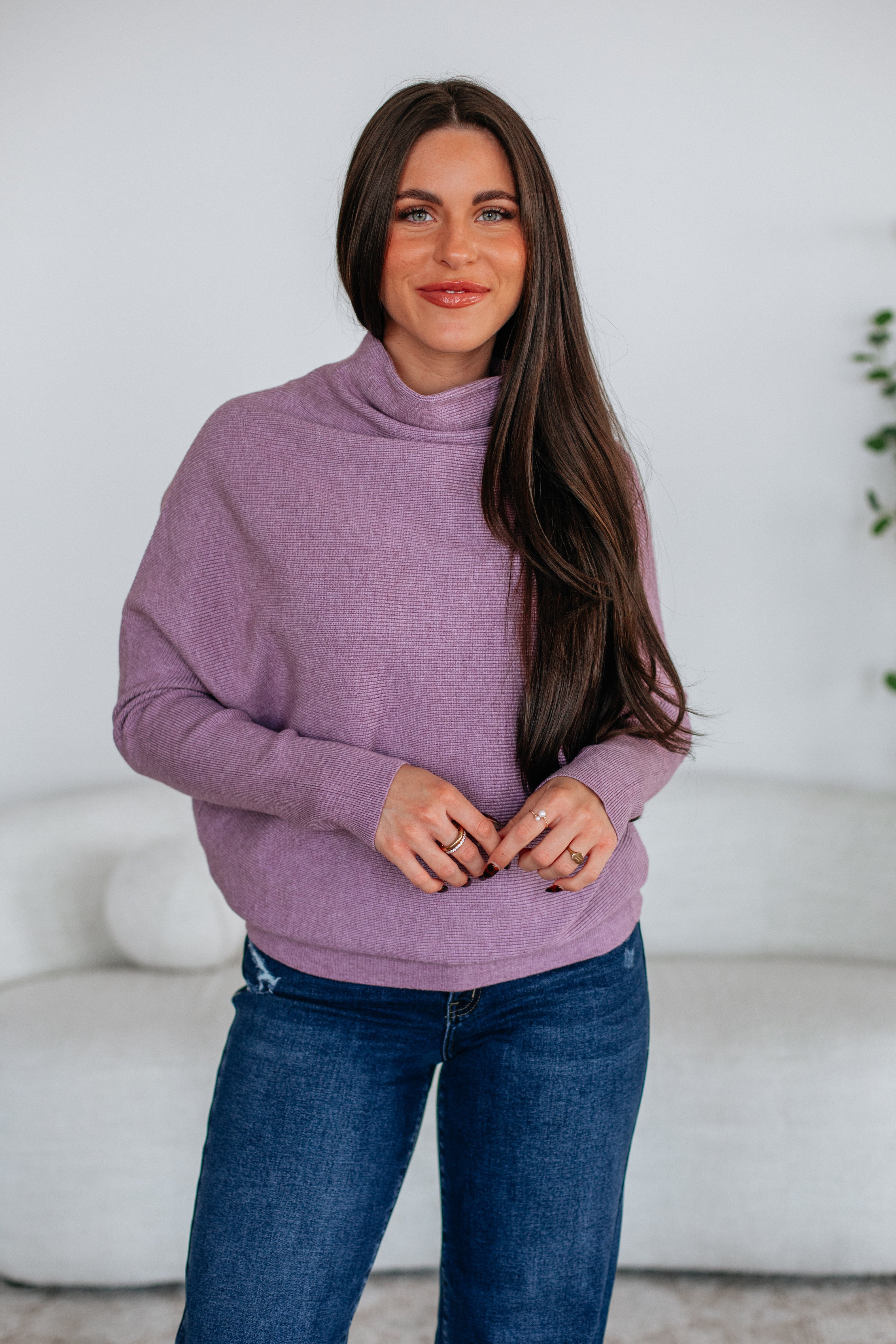 Gretchen Dolman Sweater - Lavender