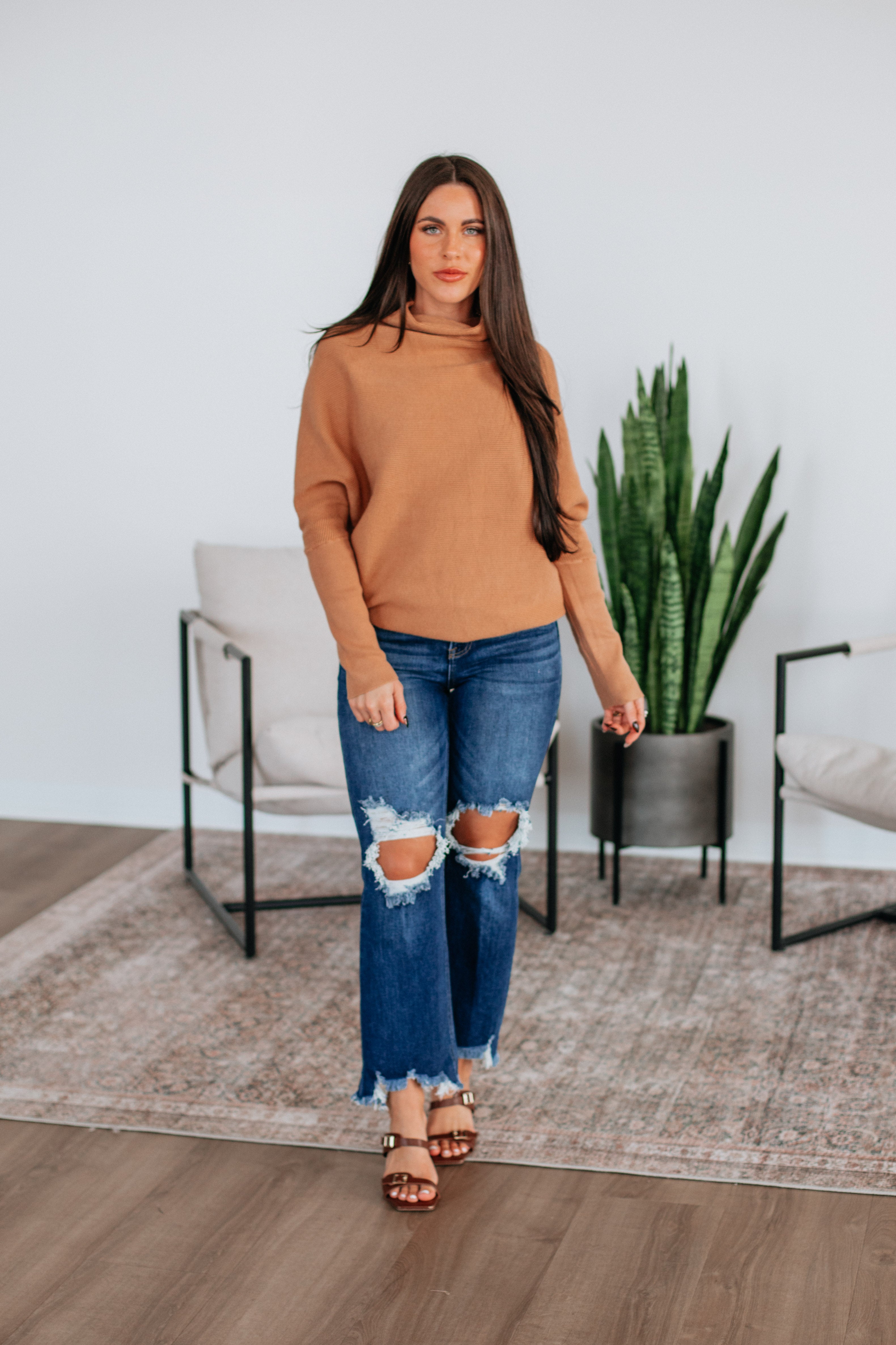 Gretchen Dolman Sweater - Toast