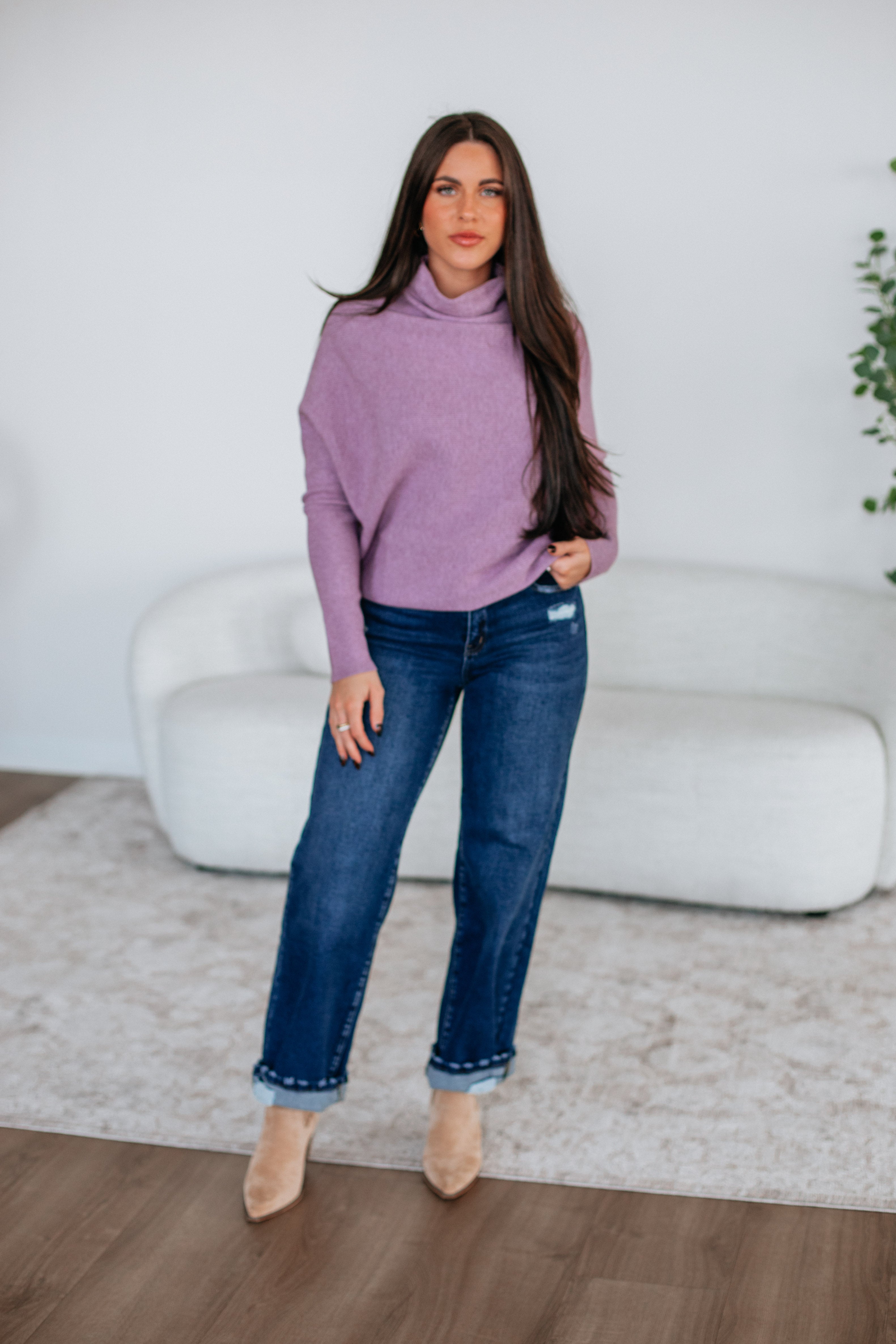 Gretchen Dolman Sweater - Lavender