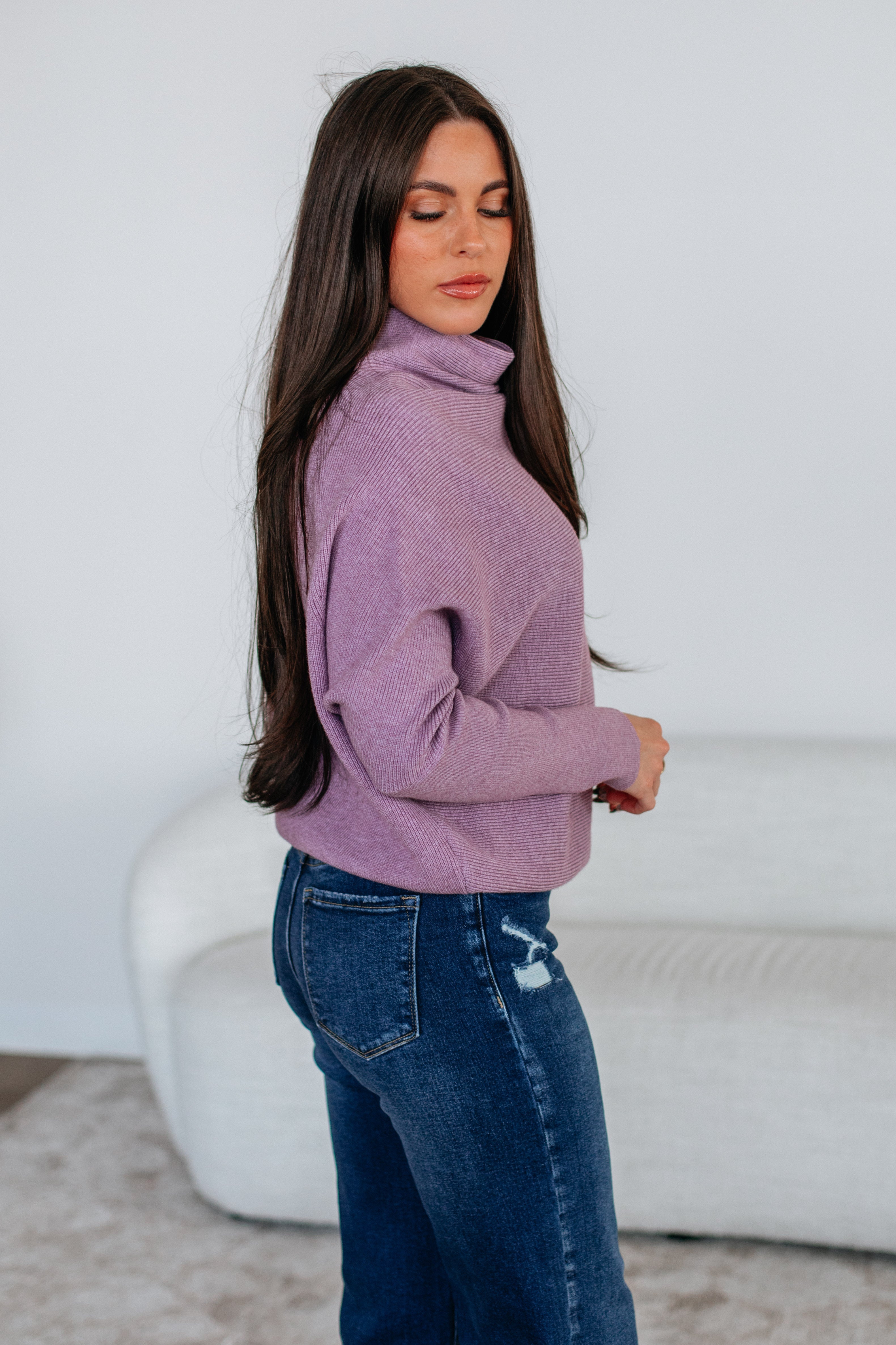 Gretchen Dolman Sweater - Lavender