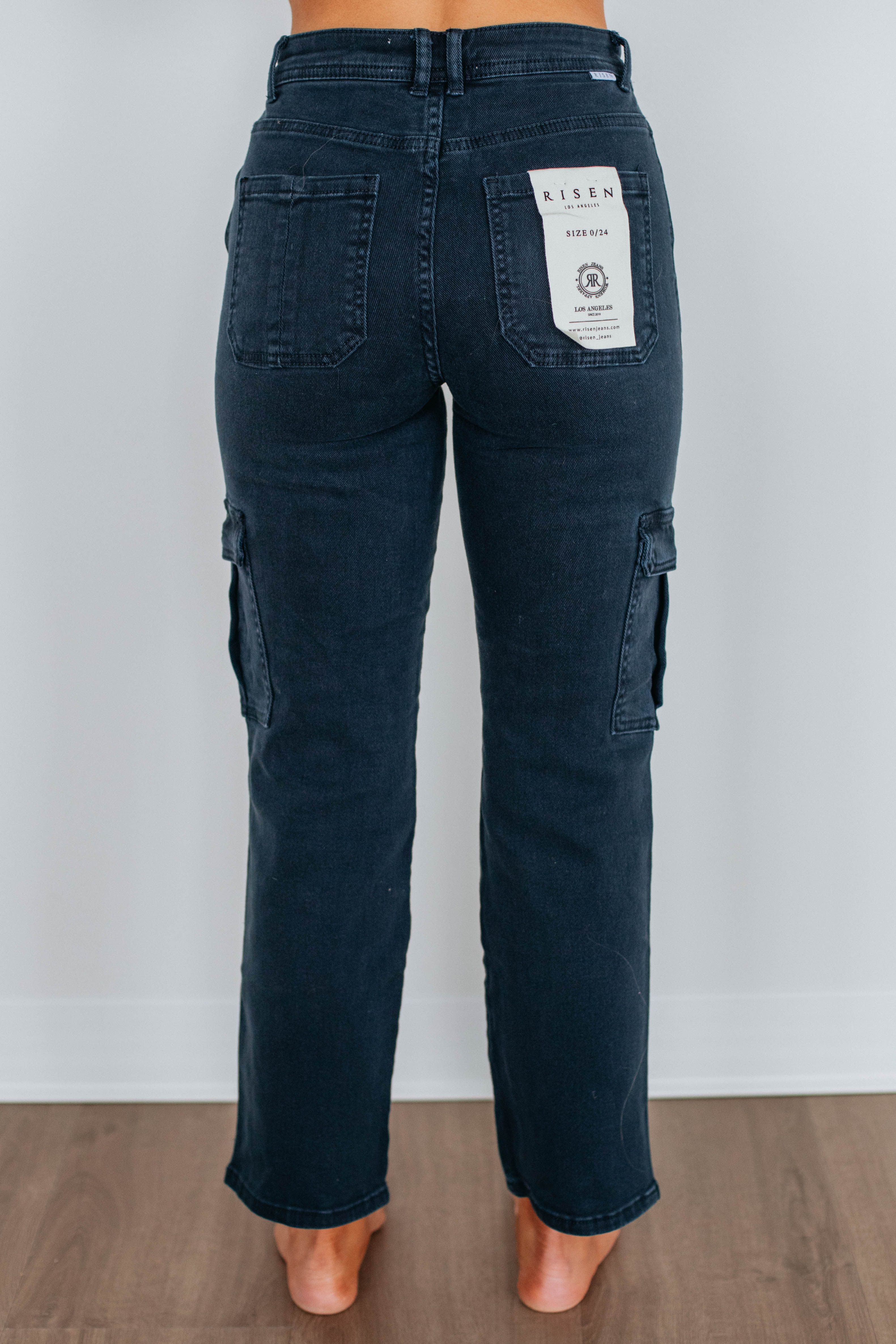 Hadley Risen Cargo Jeans - Blueberry